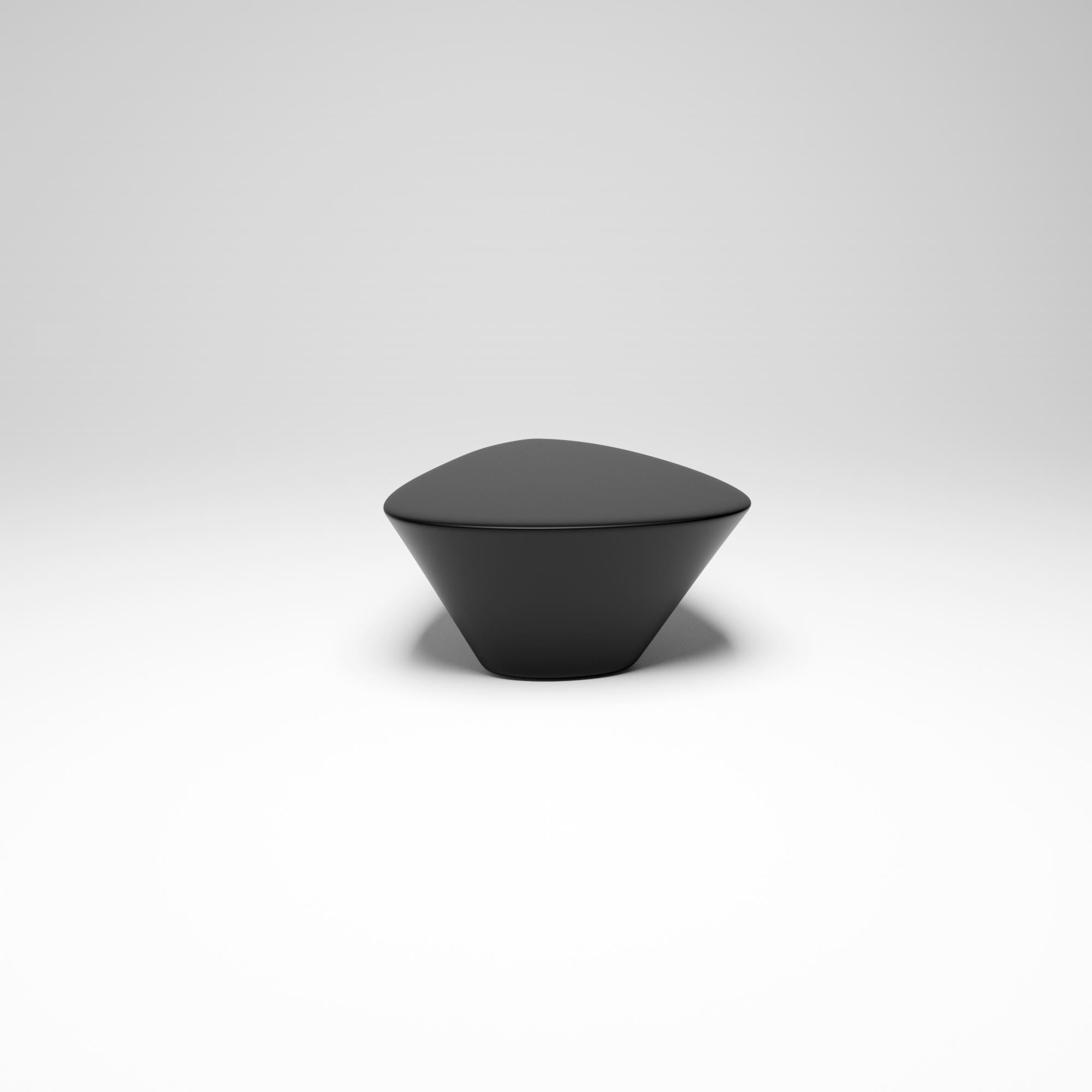 Bronze Lounge 22, 21st Century Organic Modern Cast Liquid Black Graphite Table Set
