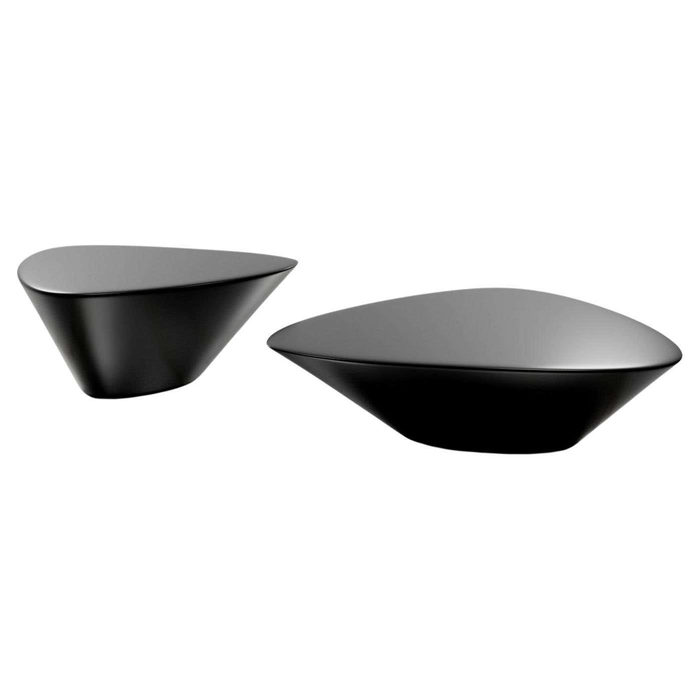 Lounge 22, 21st Century Organic Modern Cast Liquid Black Graphite Table ...