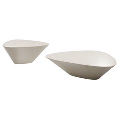 Lounge 22, 21st Century Organic Modern Cast Smoothed Limestone Table Set