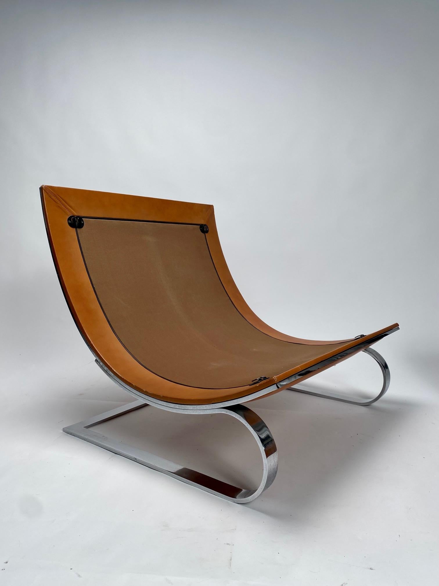 Italian Lounge Armchair by Renato Balestra for Cinova, Italy 1970s For Sale