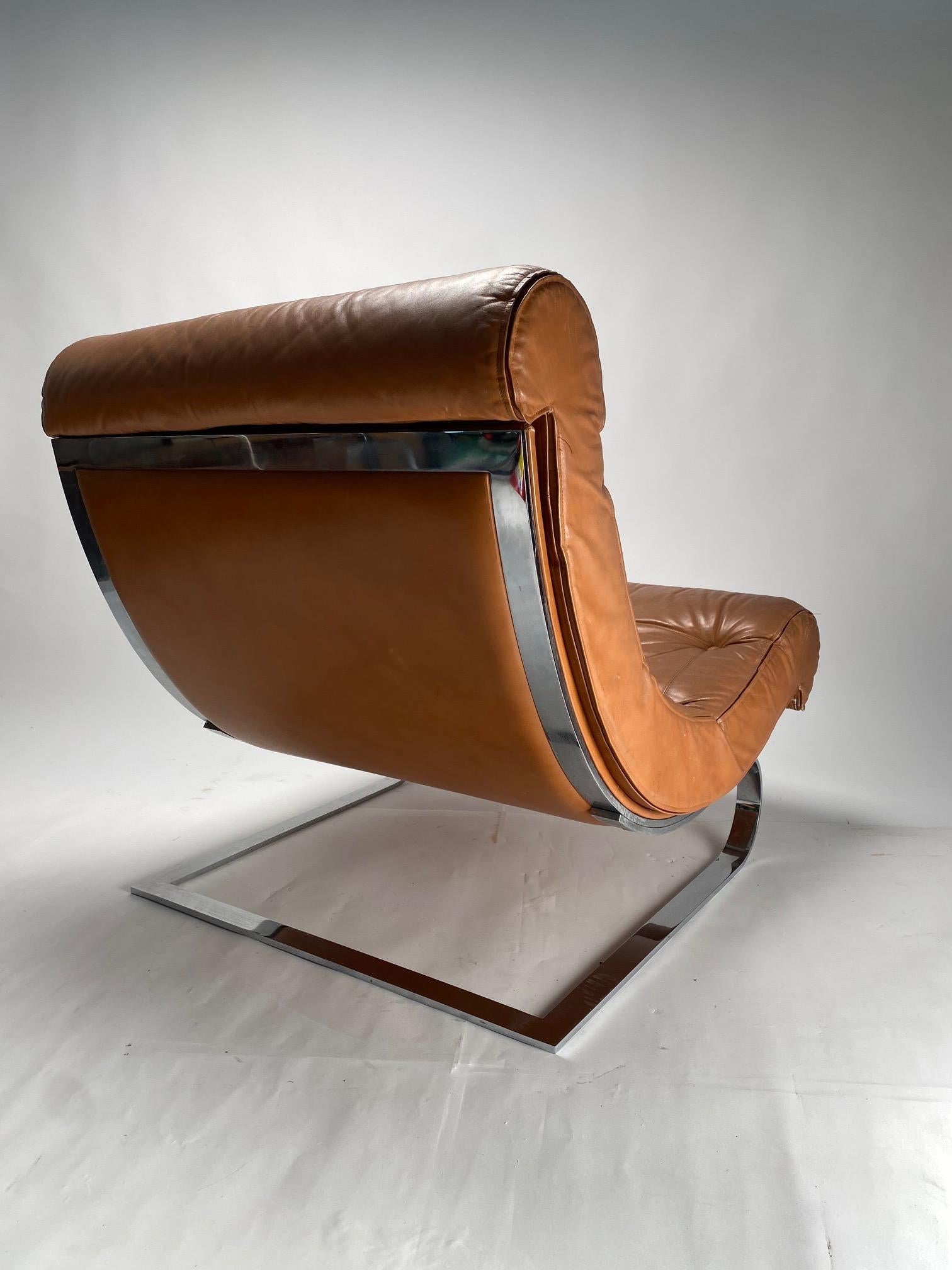 Late 20th Century Lounge Armchair by Renato Balestra for Cinova, Italy 1970s For Sale