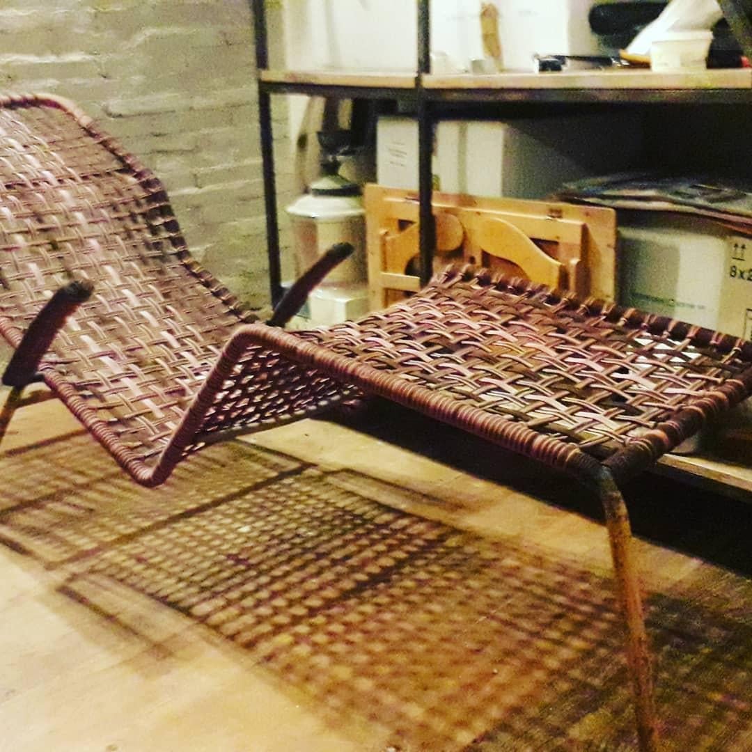 Iron Lounge Armchai Mid-Century Modern