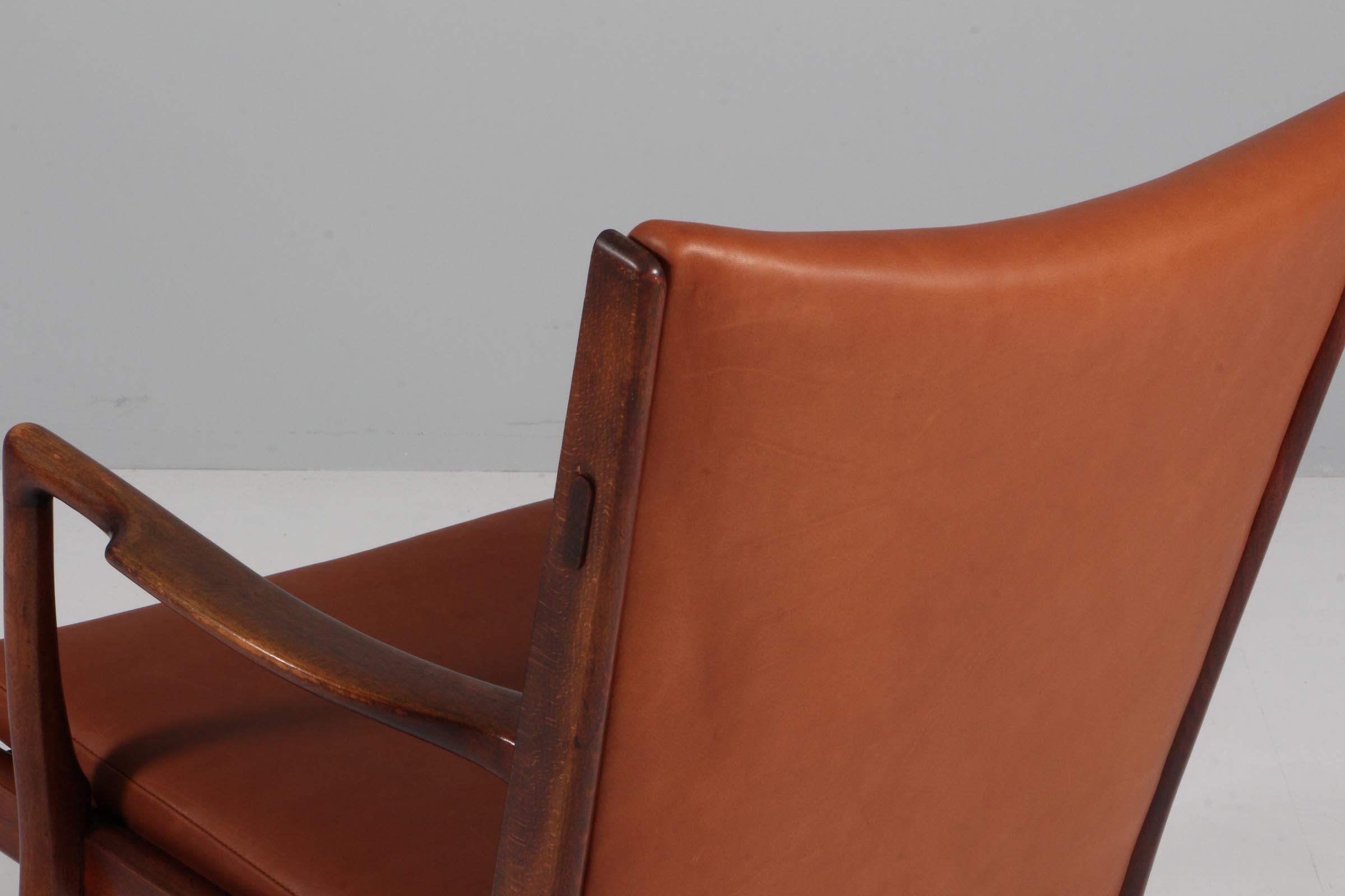Lounge / armchair, Model AP16, by Hans Wegner for A.P. Stolen. Full grain 1