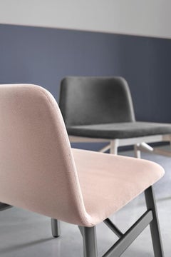 Lounge Bardot Wood, Fabric, Metal, Black, Red, Green Modern by Emilio Nanni