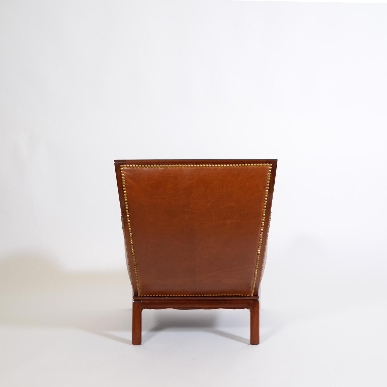 Hand-Crafted lounge by by Frits Henningsen.  the Bugatti chair For Sale