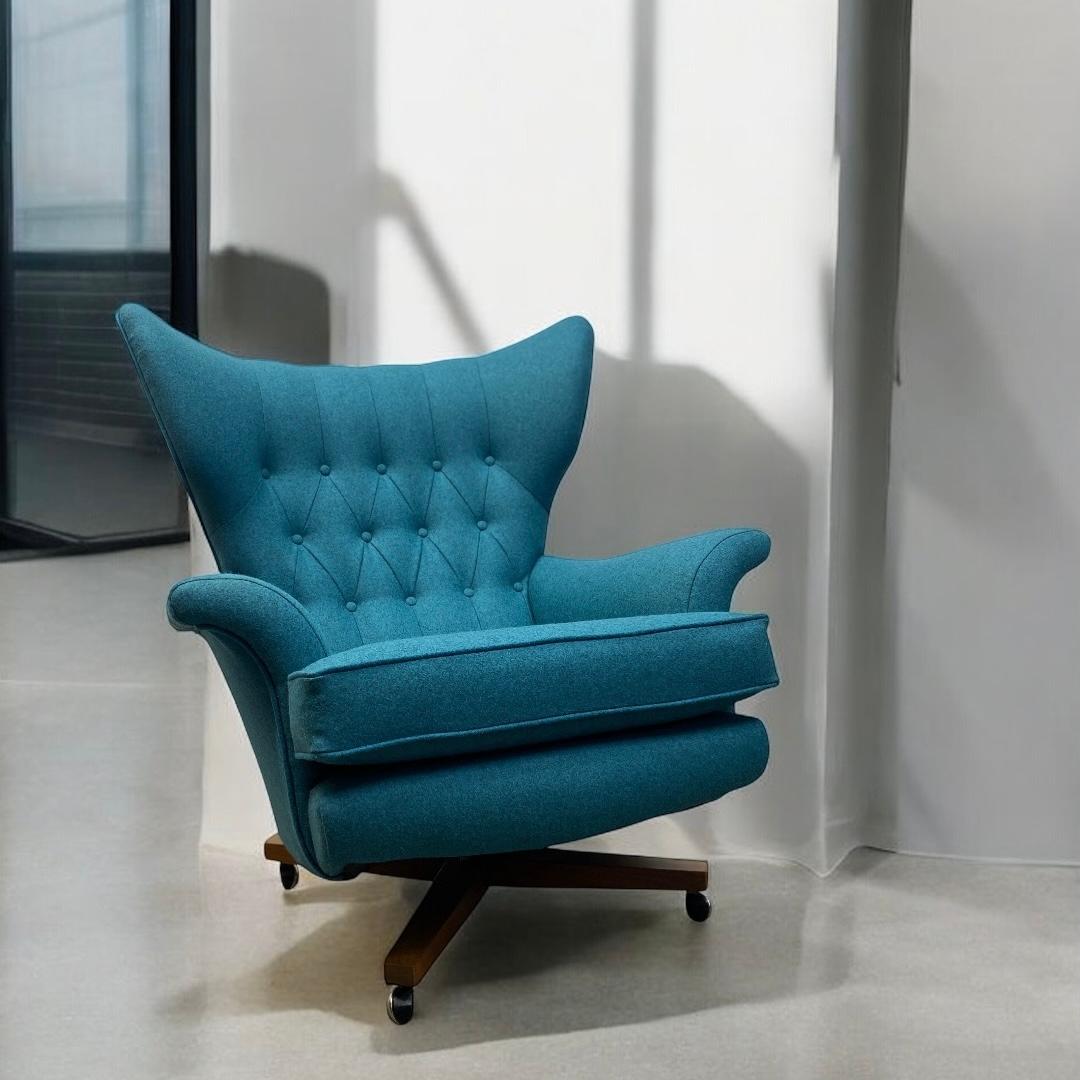 Loungesessel 1960er G-Plan Blofeld 6250 Teal 3