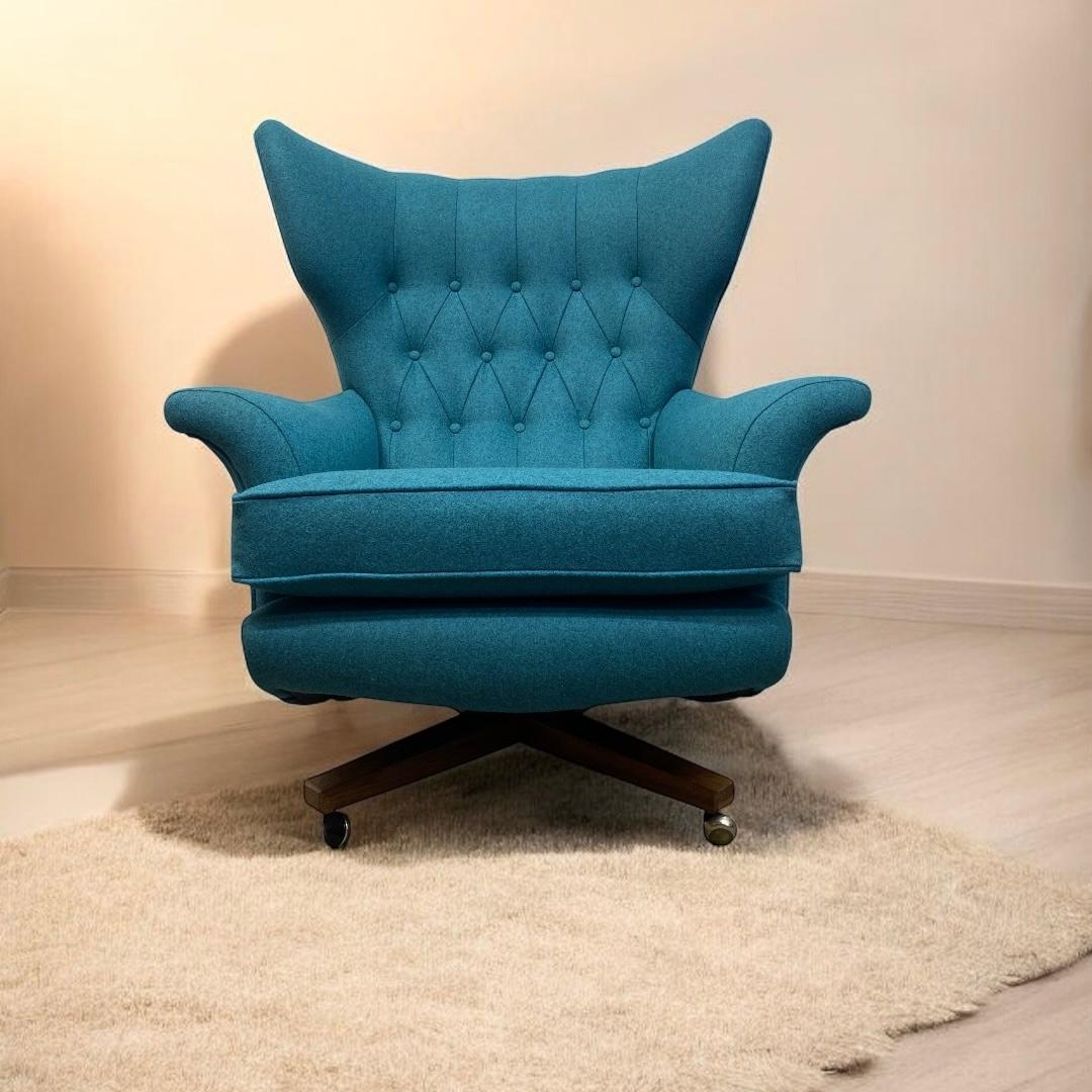 Loungesessel 1960er G-Plan Blofeld 6250 Teal 4