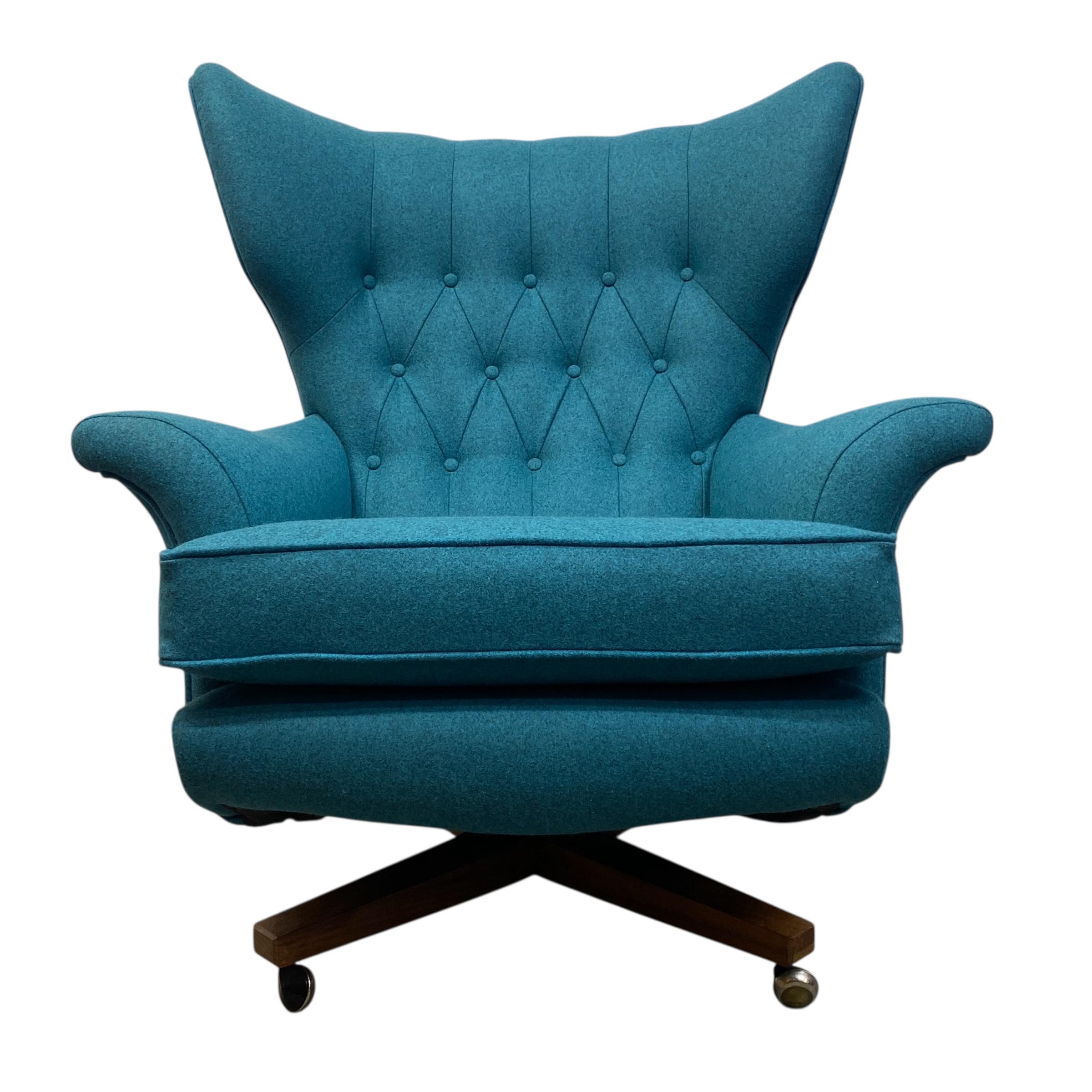 Loungesessel 1960er G-Plan Blofeld 6250 Teal (Moderne der Mitte des Jahrhunderts)