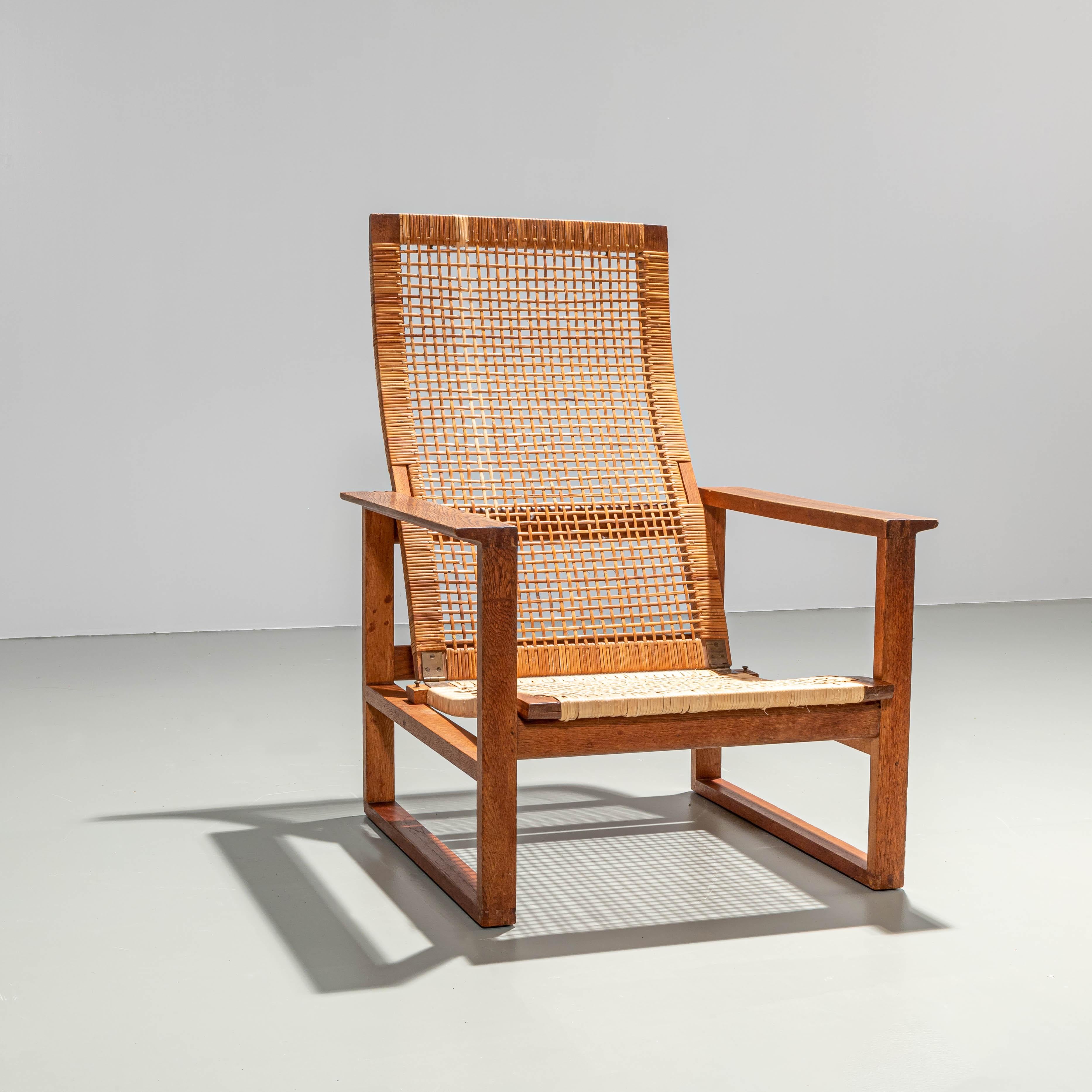 Danish vintage Børge Mogensen sled base chair - 