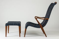 Lounge Chair and Footstool by Axel Larsson