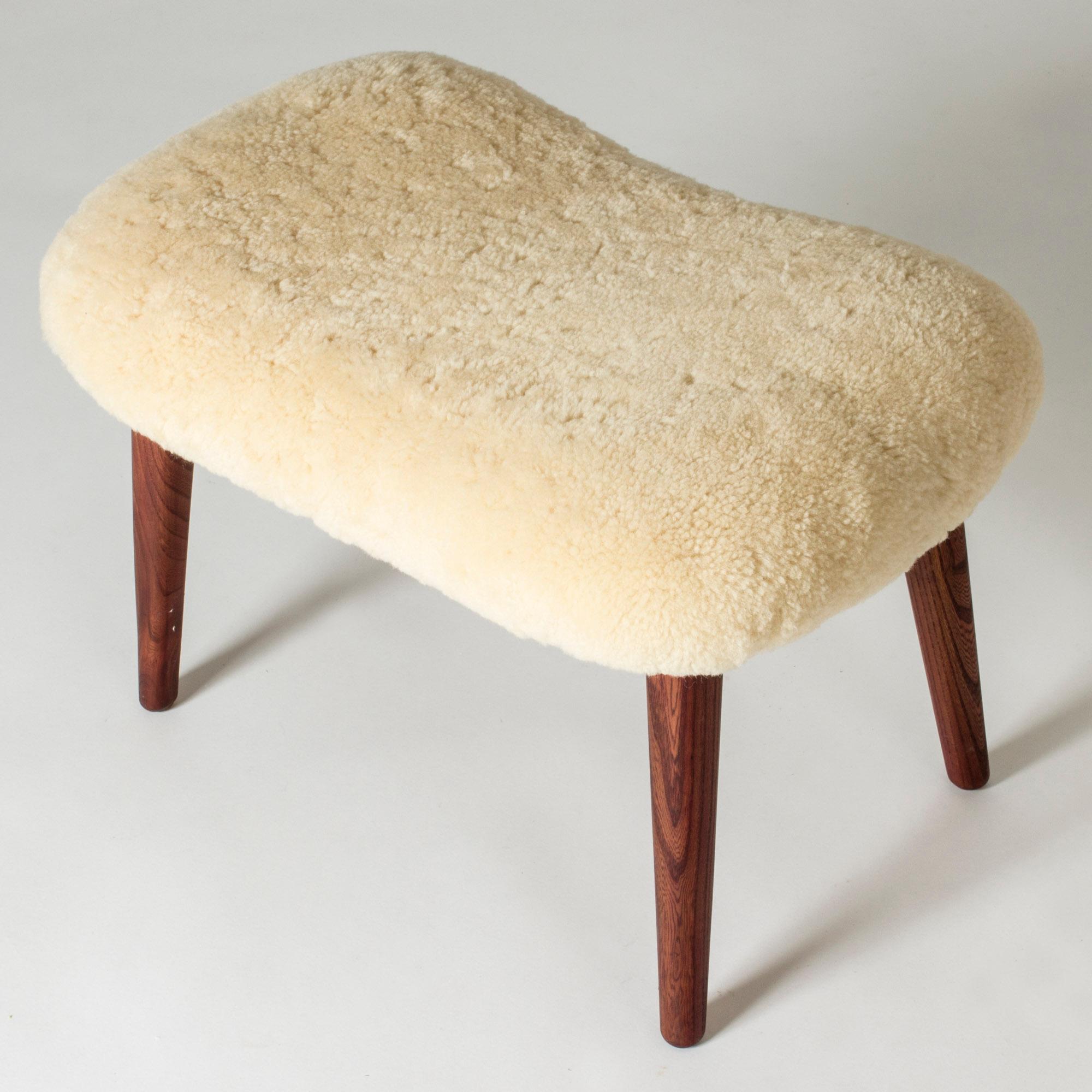 Lounge Chair and Footstool by Ib Madsen and Acton Schubell, Denmark, 1950s 3