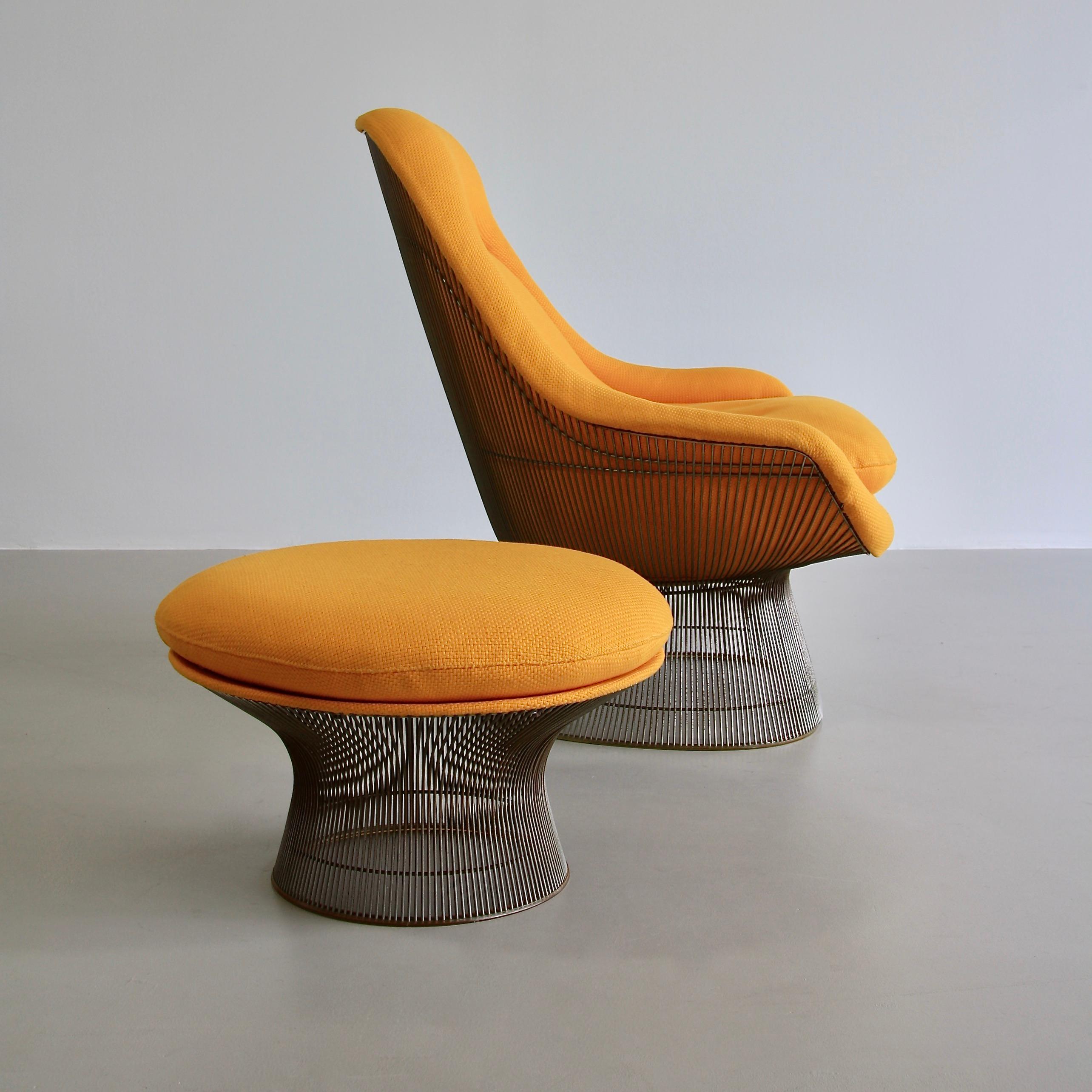 Silla y reposapiés de Warren Platner, 1966 Estadounidense en venta