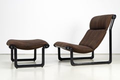 Lounge Chair and Ottoman Bruce Hannah and Andrew Morrison for Knoll Int., 1970s