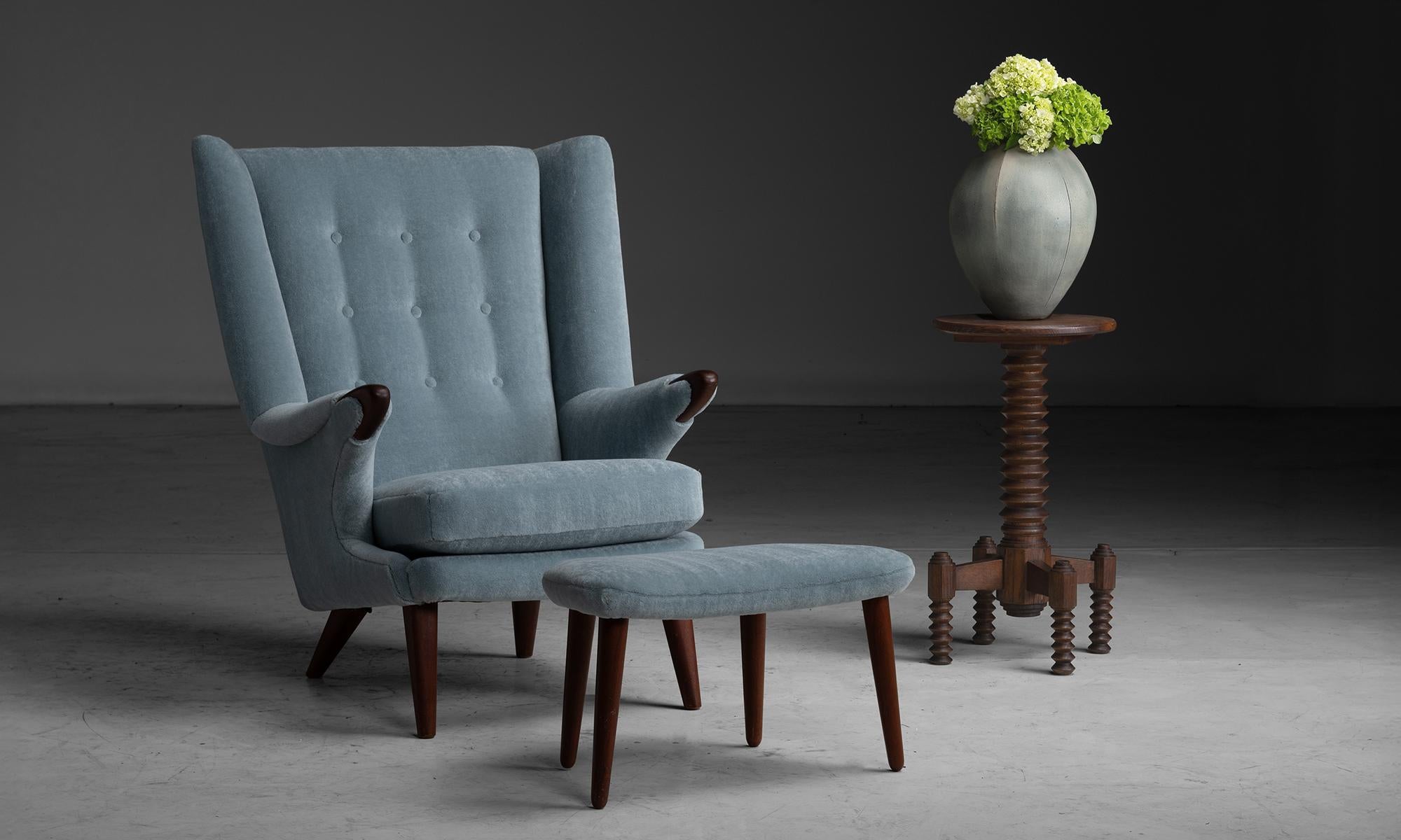 Lounge Chair and Ottoman by Bent Moller Jepsen, Denmark circa 1959 1