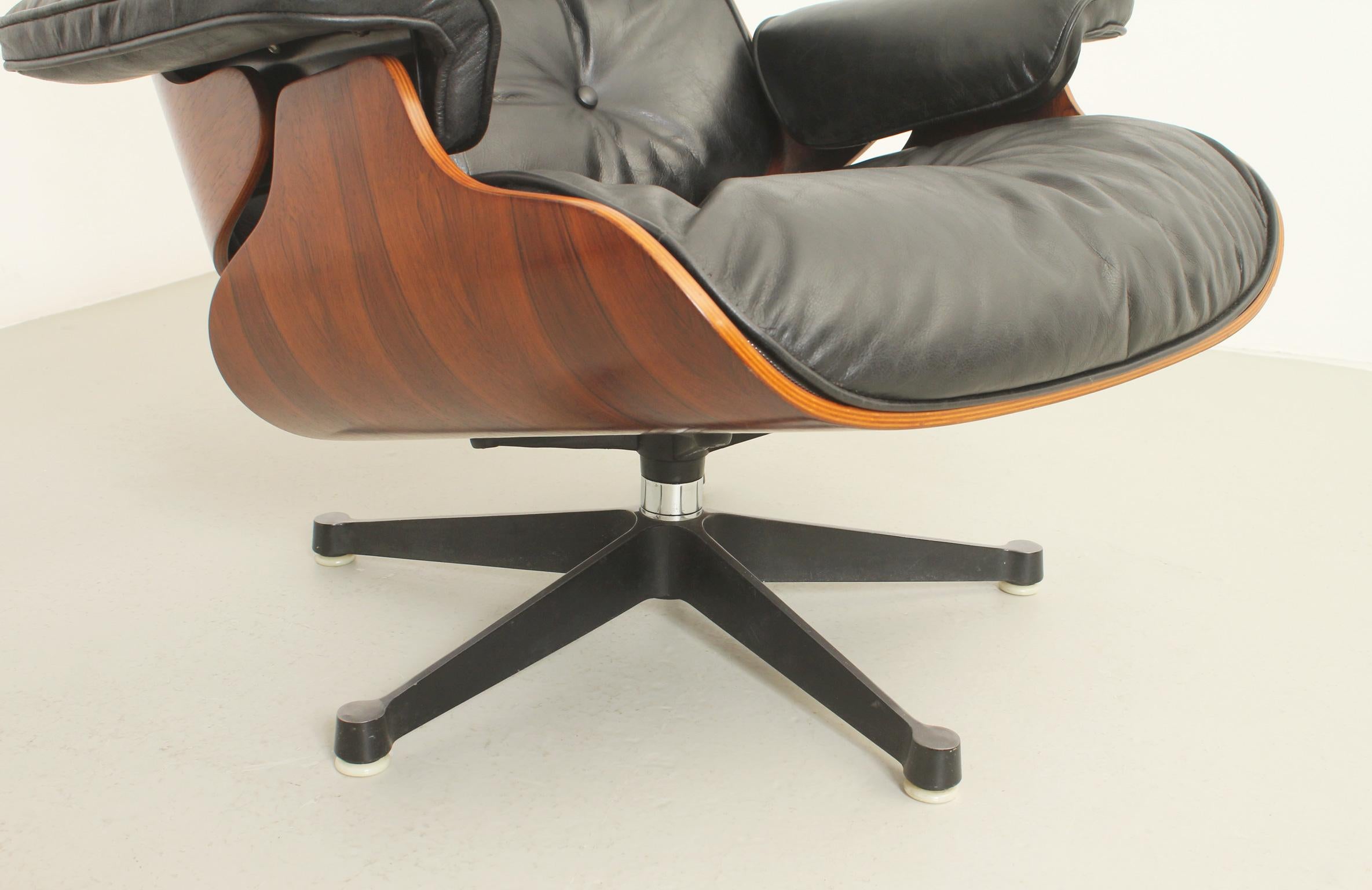 Lounge Chair and Ottoman by Charles and Ray Eames, 1960's 1