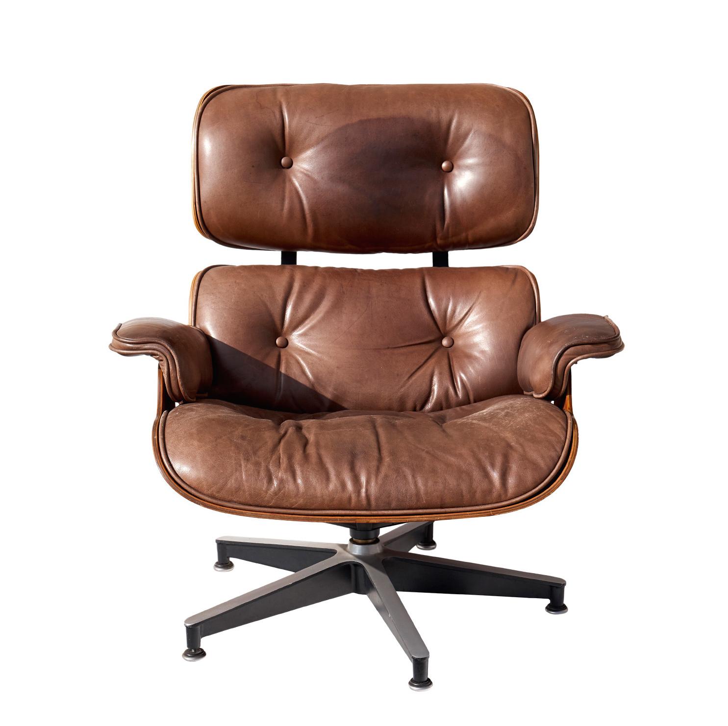 Rosewood Lounge Chair and Ottoman by Charles and Ray Eames