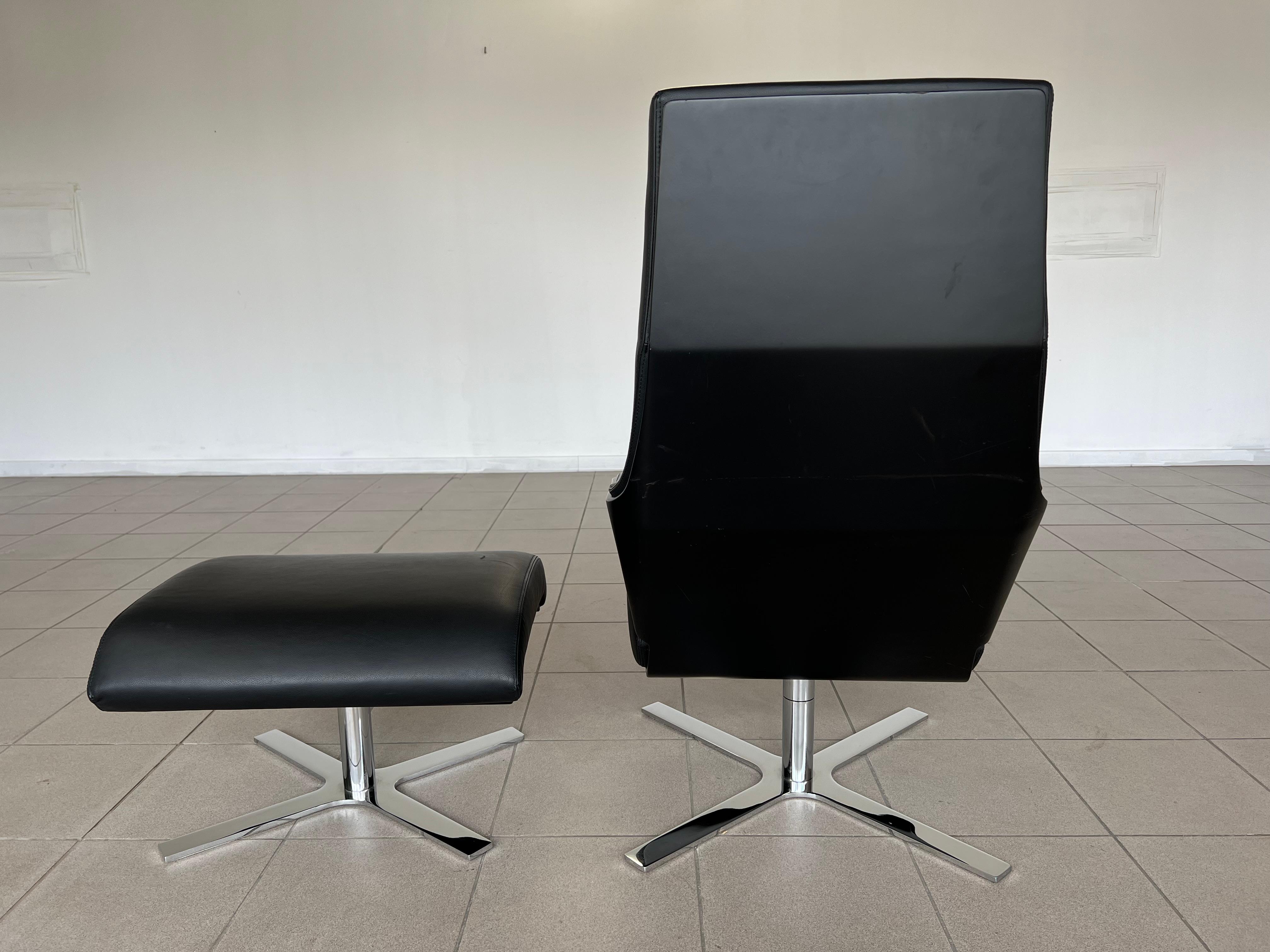 Lounge Chair and Ottoman by Christian Werner for Ligne Roset For Sale 11