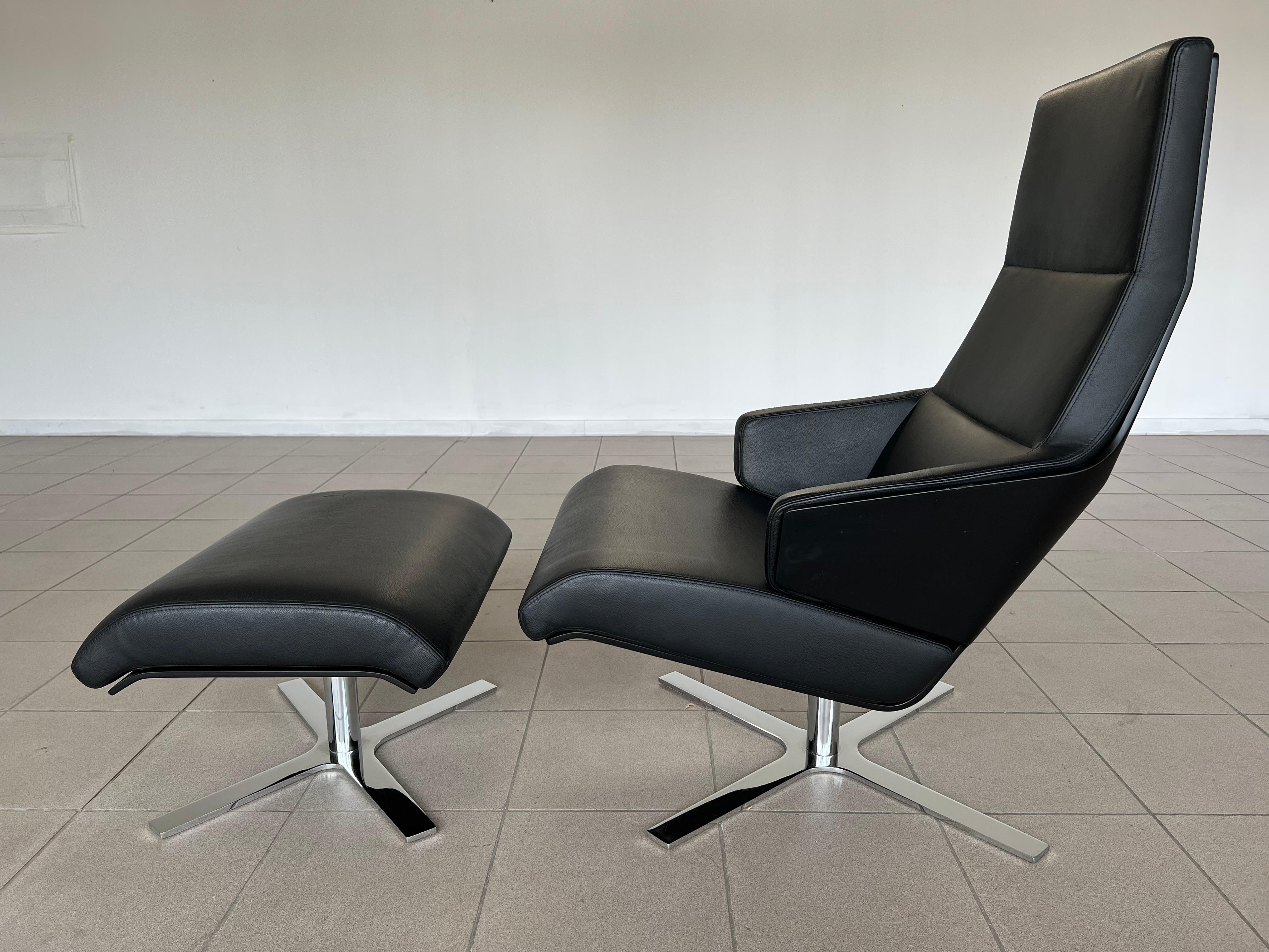 Contemporary Lounge Chair and Ottoman by Christian Werner for Ligne Roset For Sale