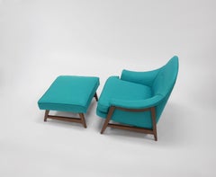 Lounge Chair and Ottoman by Edward Wormley for Dunbar