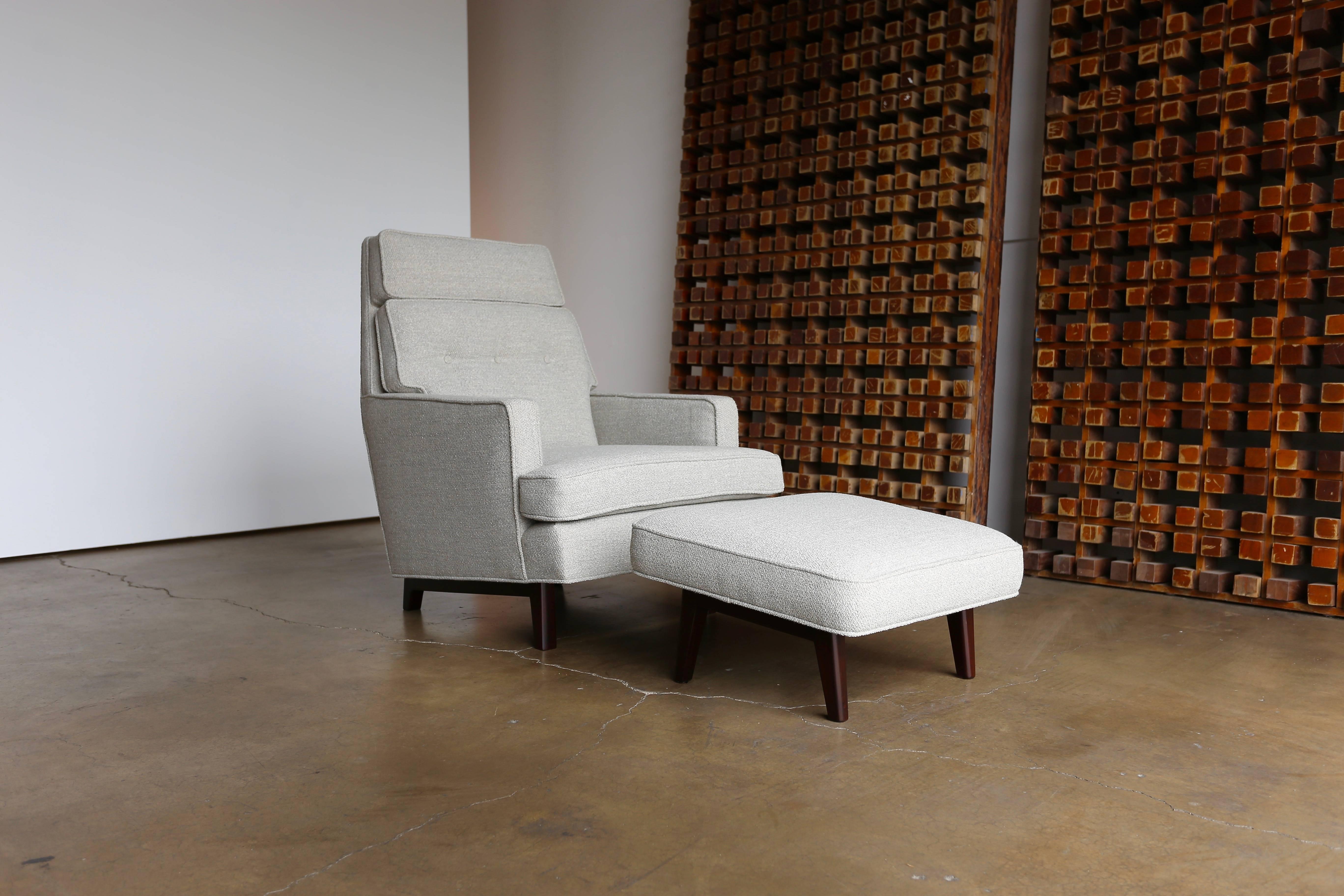 American Lounge Chair and Ottoman by Edward Wormley for Dunbar