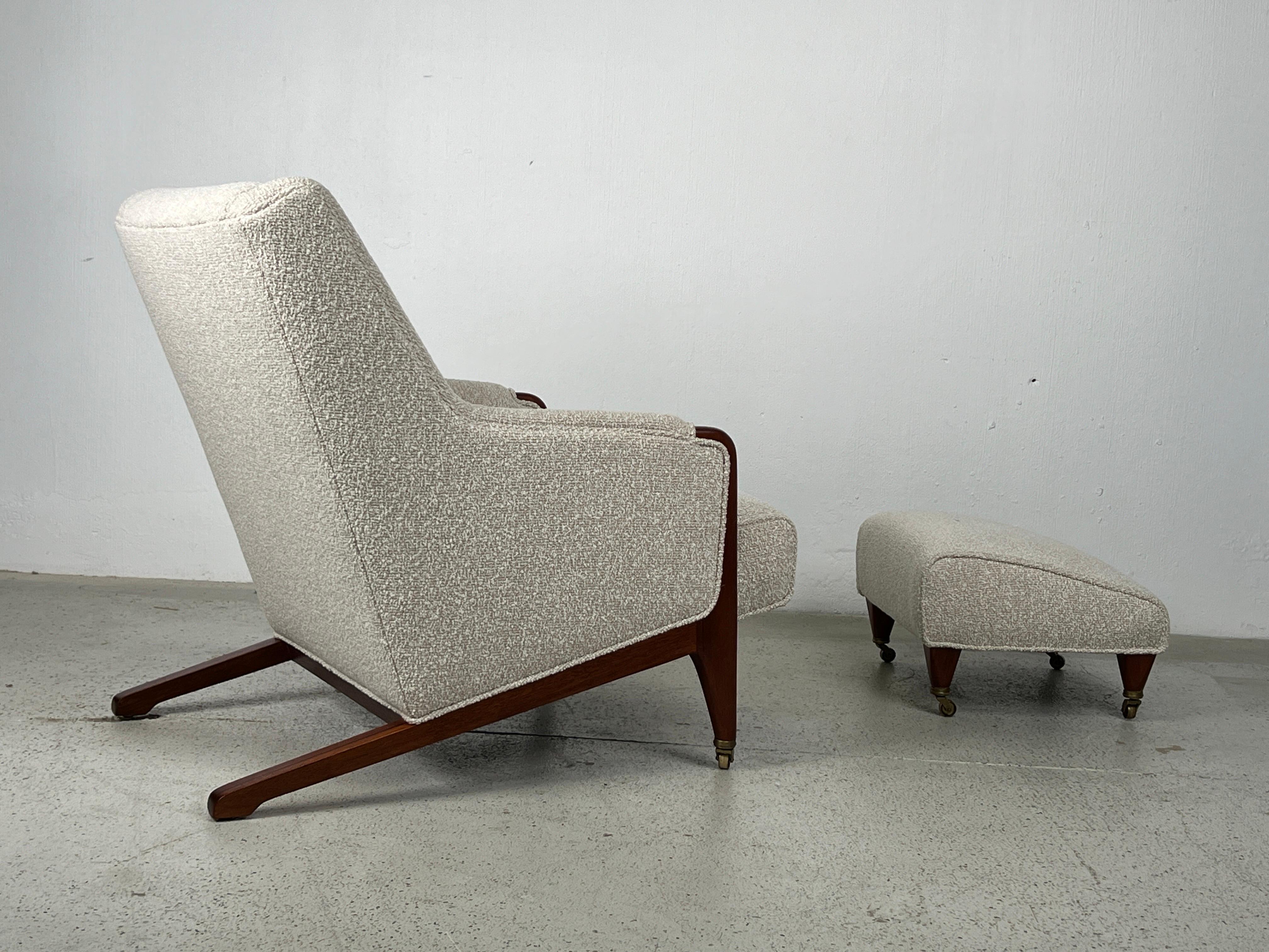 Lounge Chair and Ottoman by Edward Wormley for Dunbar  1