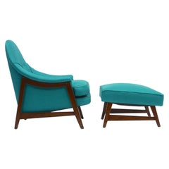 Lounge Chair and Ottoman by Edward Wormley for Dunbar