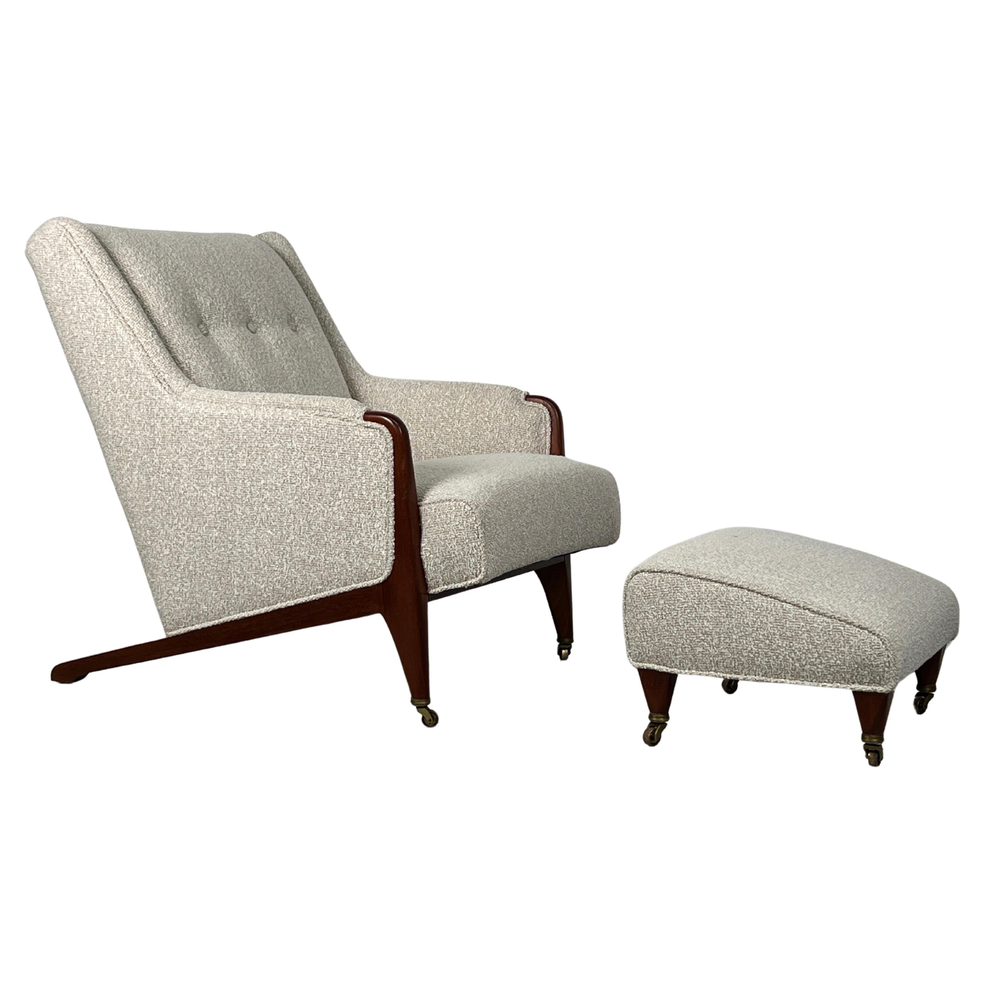 Lounge Chair and Ottoman by Edward Wormley for Dunbar 