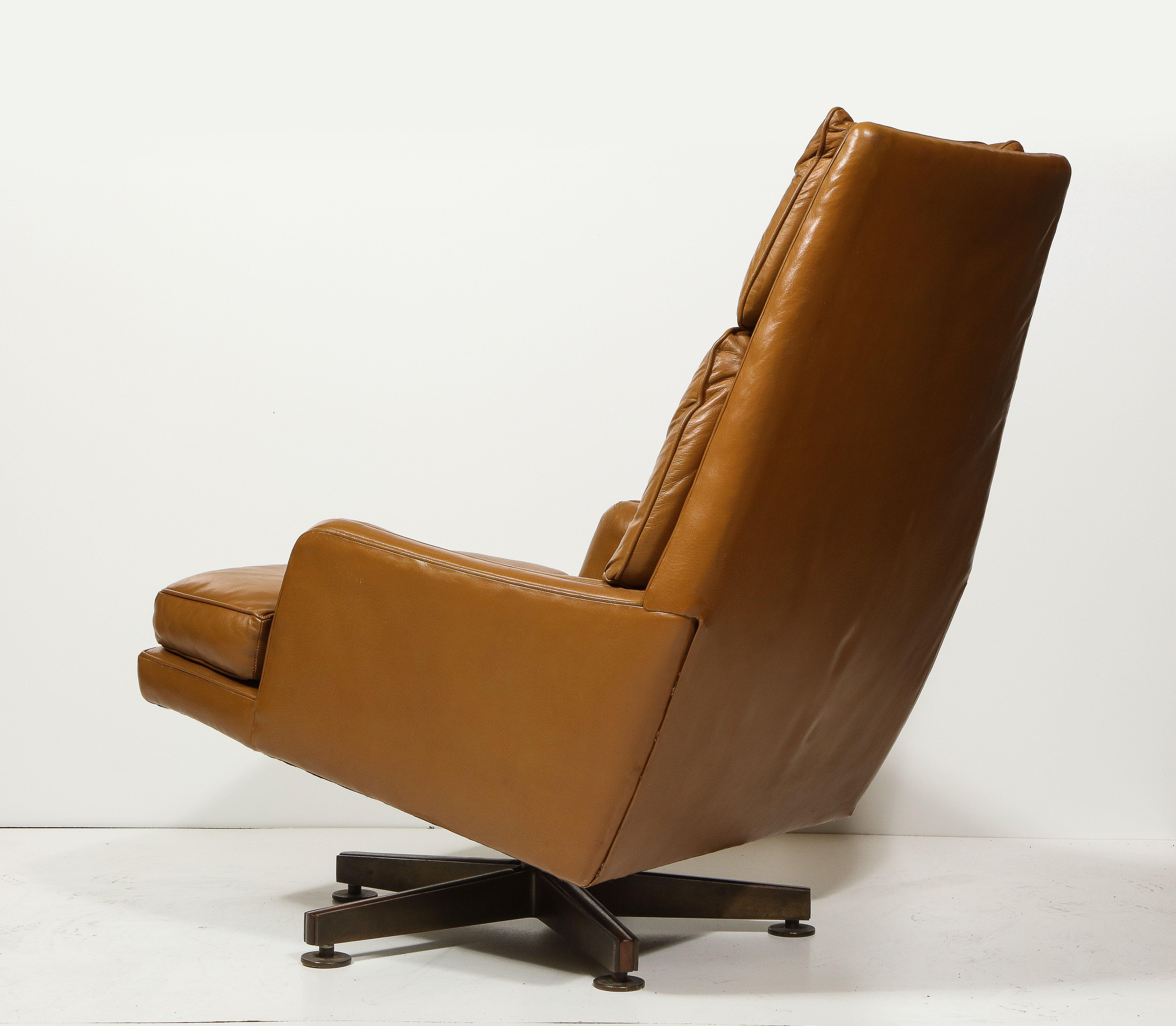 Loungesessel und Ottomane von Edward Wormley für Dunbar, Vereinigte Staaten, um 1980 im Angebot 4