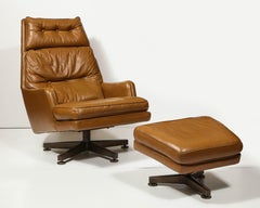 Lounge Chair and Ottoman by Edward Wormley for Dunbar, United States, c. 1980