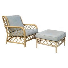 Lounge Chair and Ottoman by Ficks Reed 