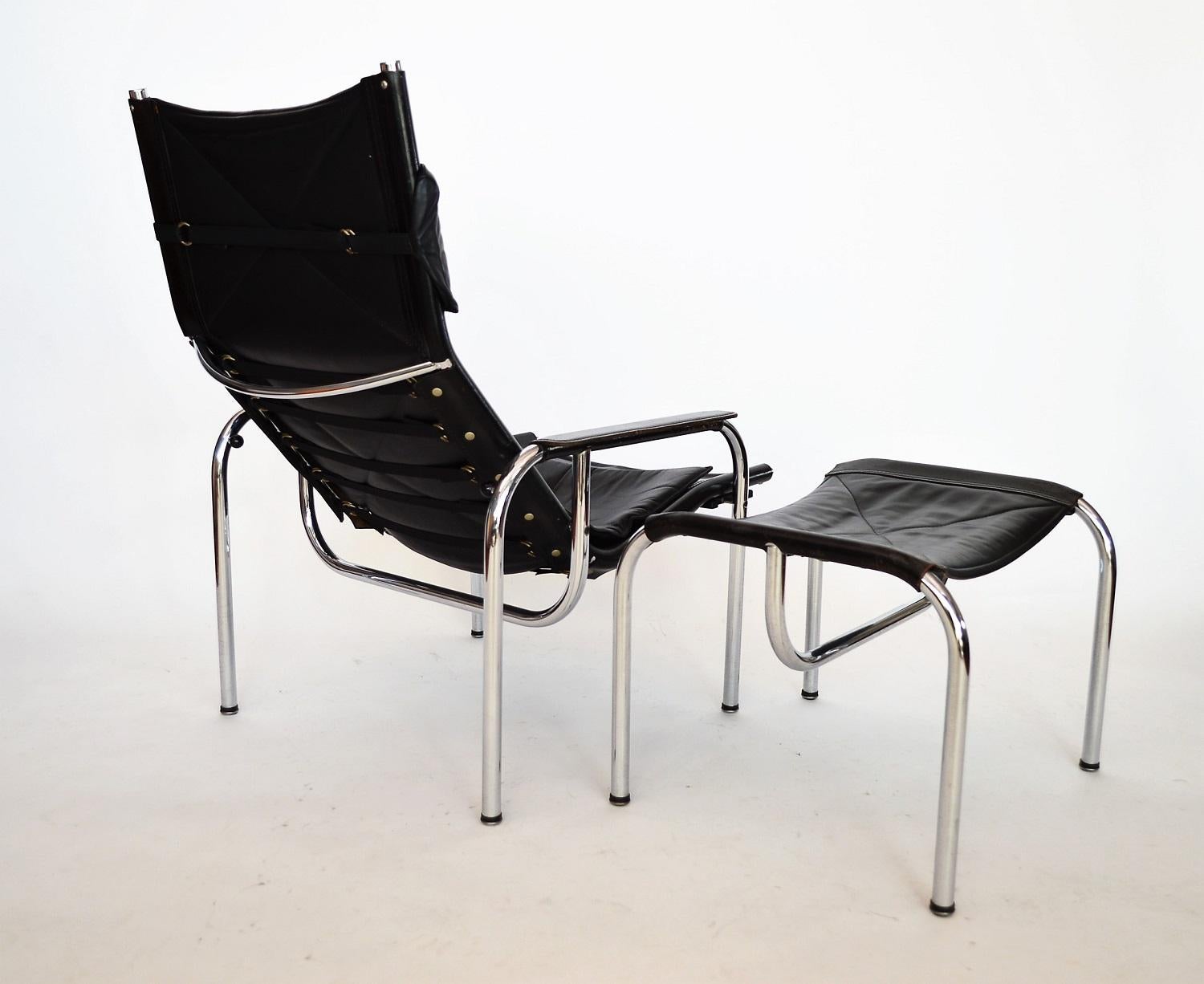 Lounge Chair and Ottoman by Hans Eichenberger for Strässle, 1970s 3