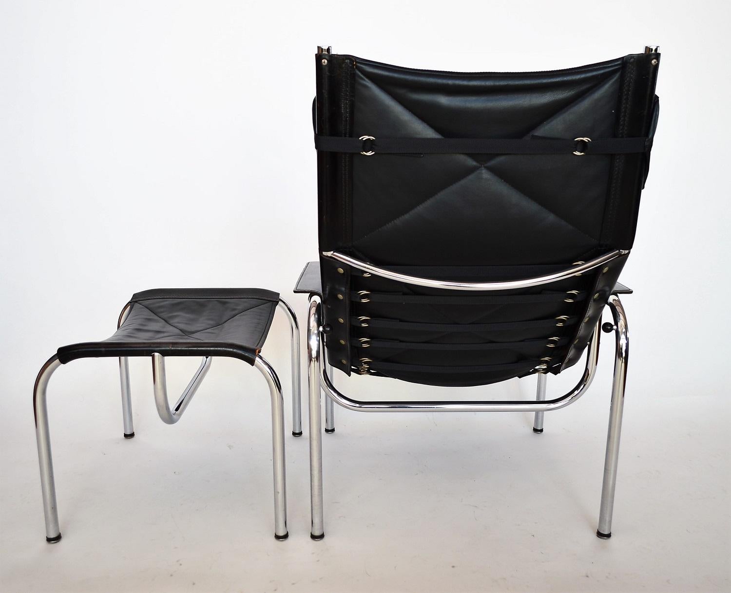 Lounge Chair and Ottoman by Hans Eichenberger for Strässle, 1970s 5