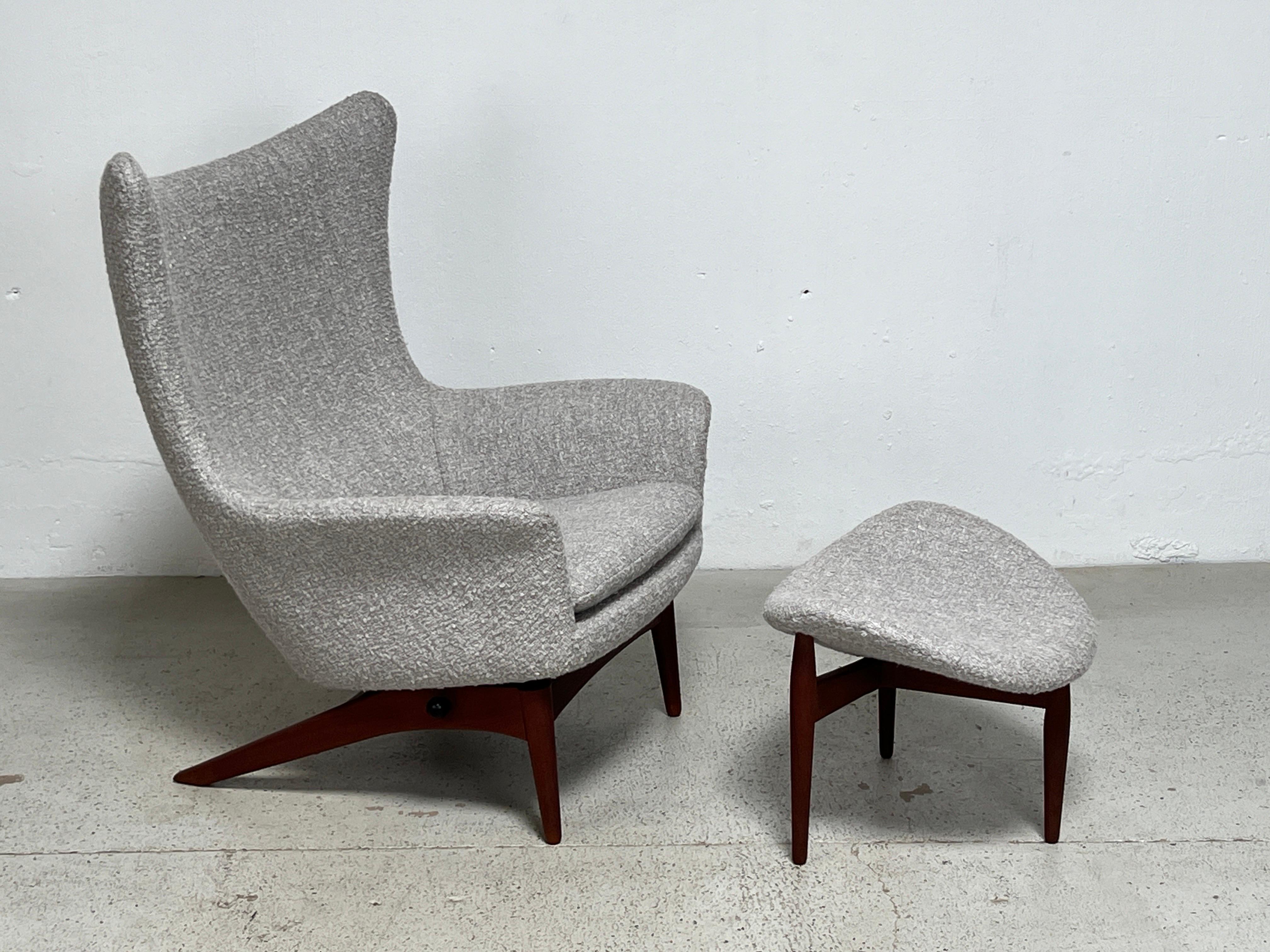 Lounge Chair and Ottoman by HW Klein for Bramin 12