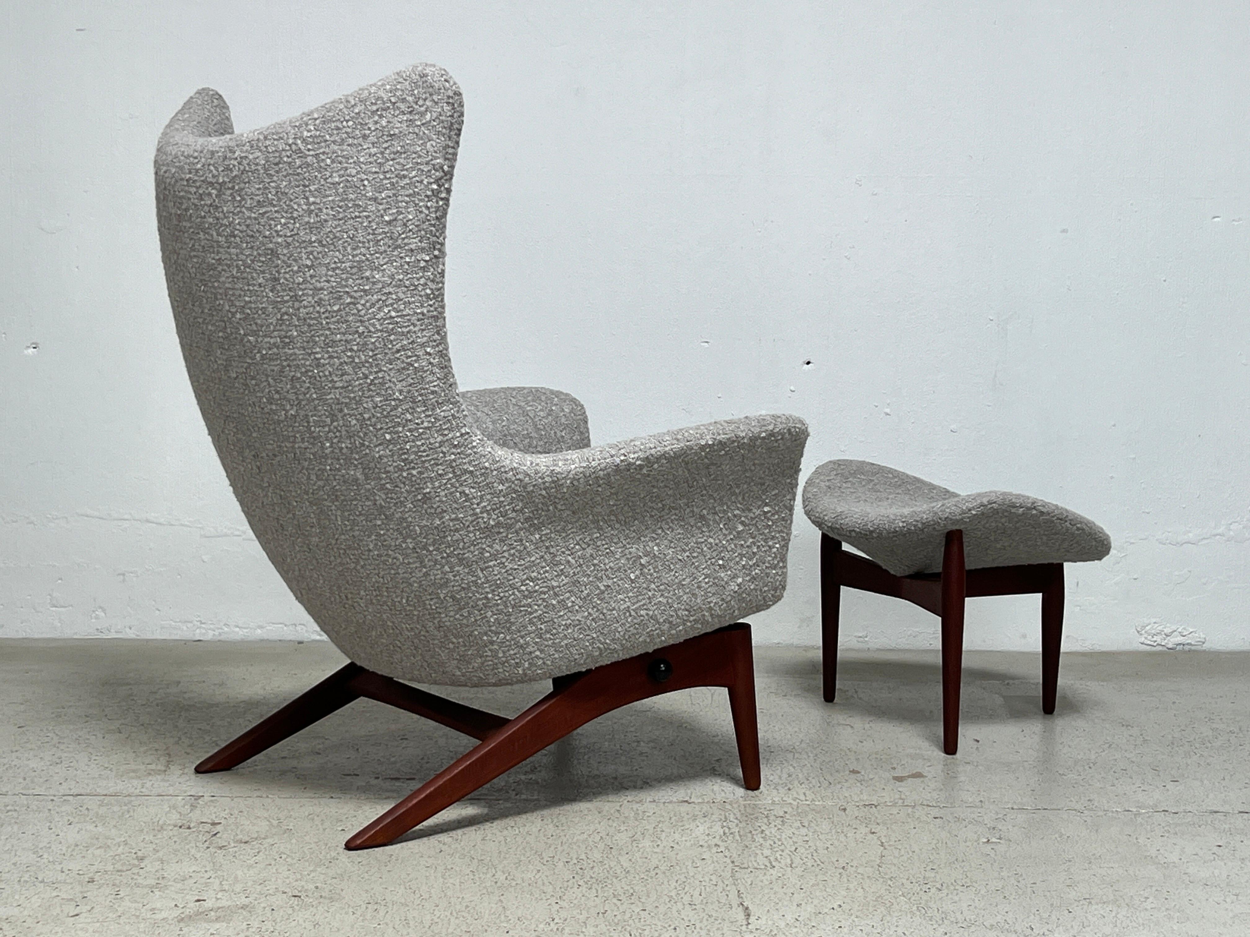 Lounge Chair and Ottoman by HW Klein for Bramin 3
