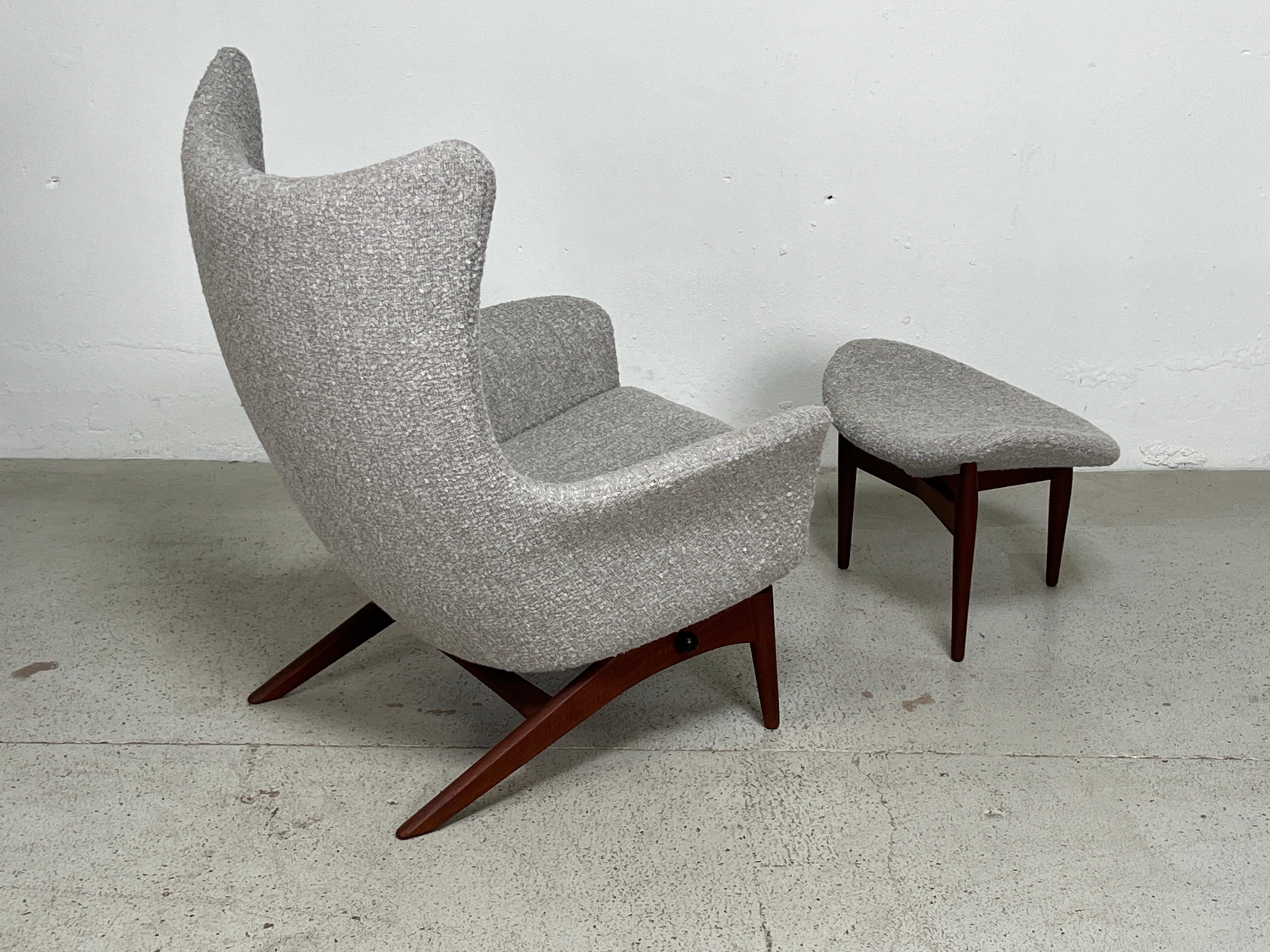 Lounge Chair and Ottoman by HW Klein for Bramin 4