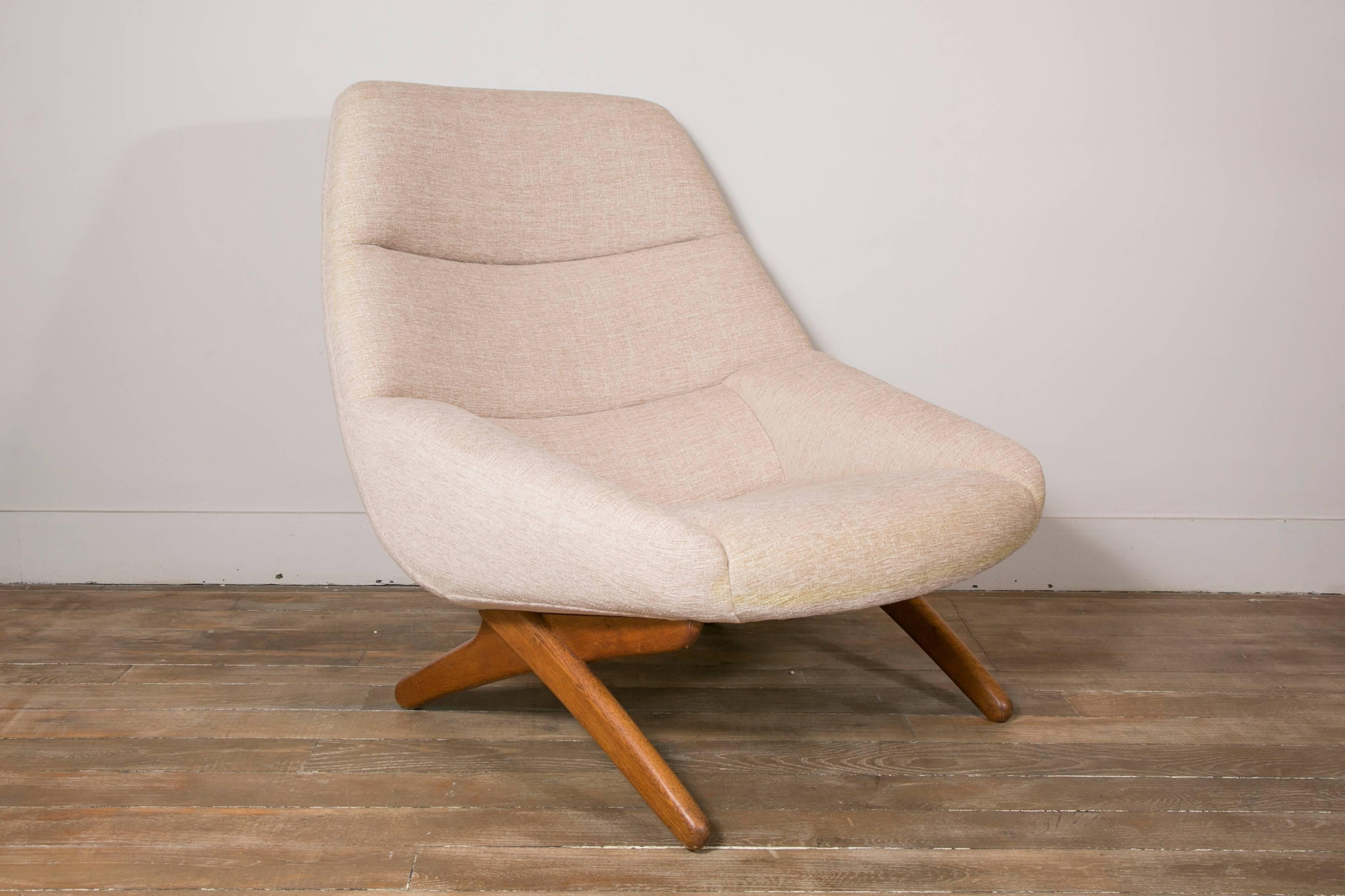 Lounge Chair and Ottoman by Illum Wikkelso, Denmark, 1960 In Excellent Condition In Paris, Ile-de-France