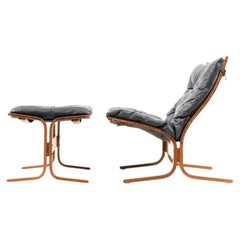 Lounge Chair and Ottoman by Ingmar Relling for Westnofa