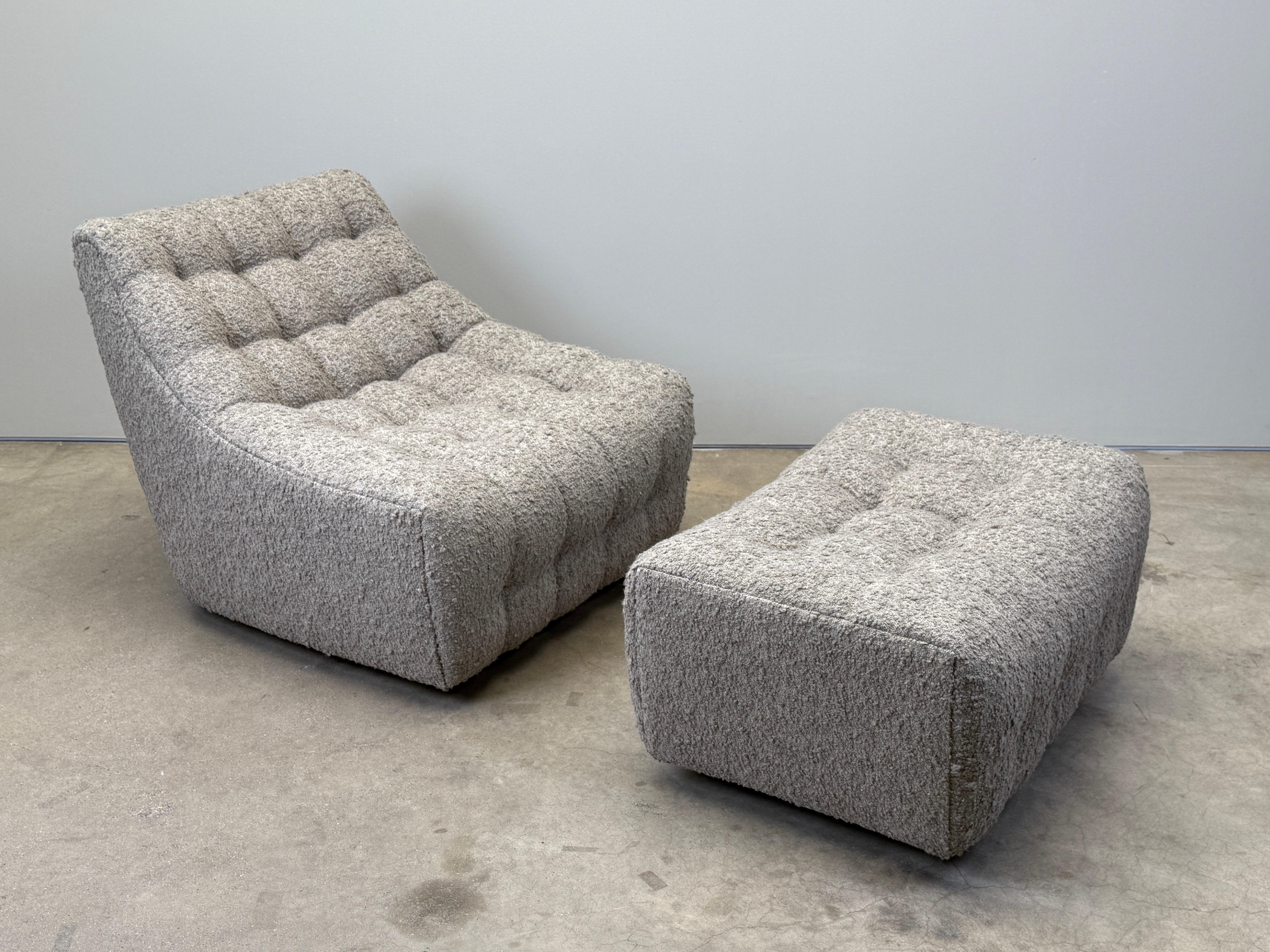 Lounge Chair and Ottoman by Milo Baughman For Sale 7