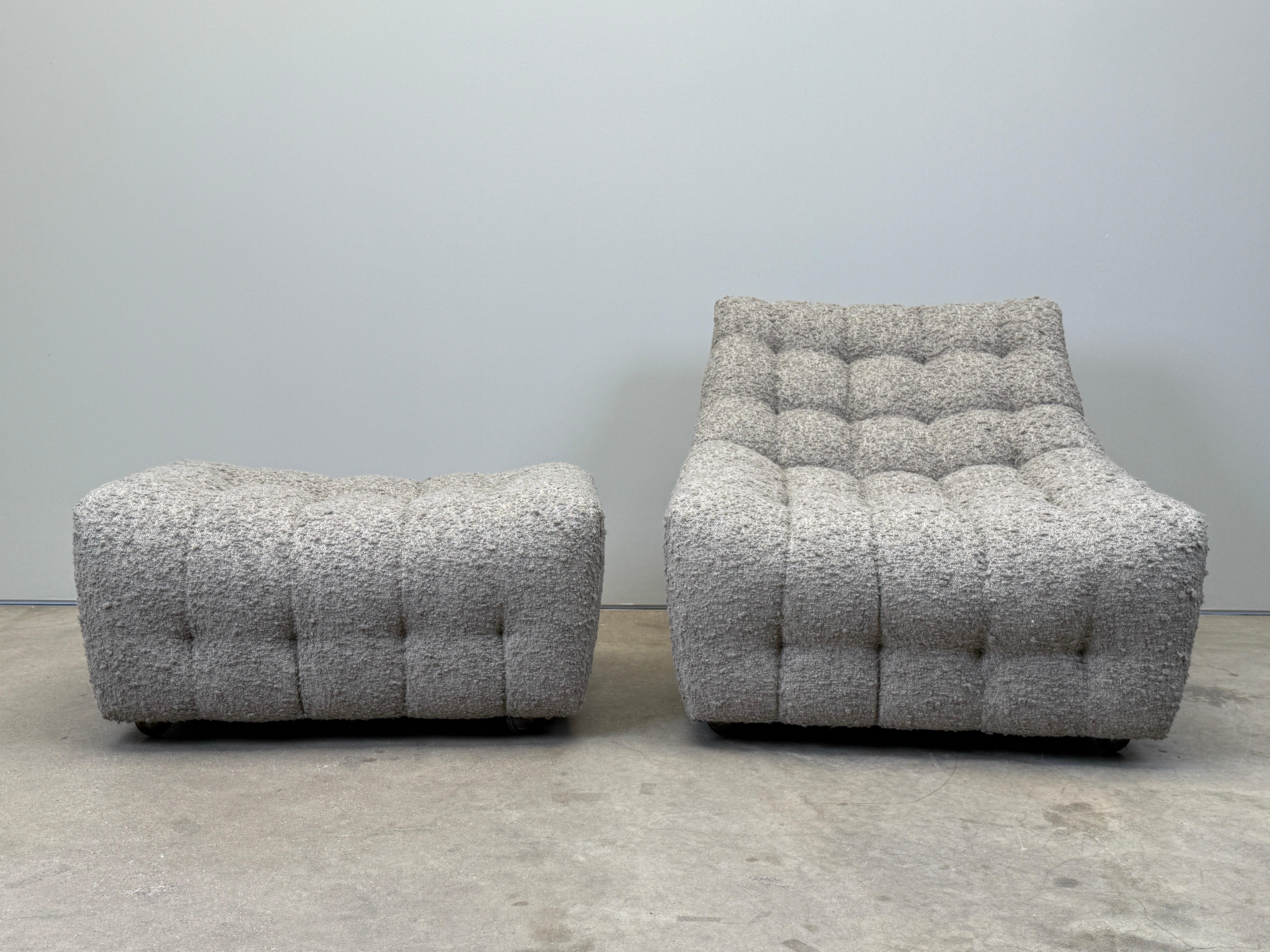 Lounge Chair and Ottoman by Milo Baughman For Sale 2
