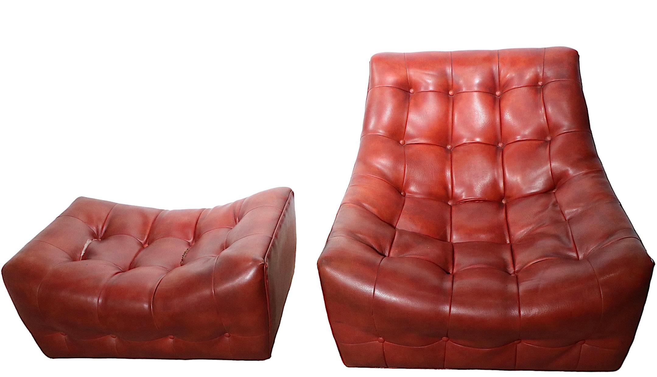 Lounge Chair and Ottoman by Milo Baughman for Thayer Coggin circa 1970s For Sale 8
