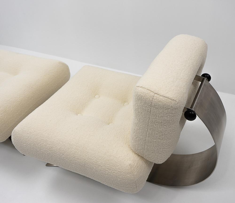 Lounge Chair and Ottoman by Oscar Niemeyer for Mobilier International, 1970s 3