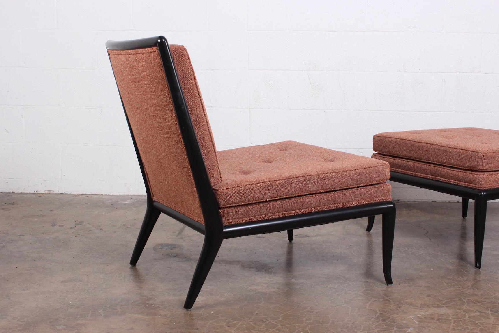 Lounge Chair and Ottoman by T.H. Robsjohn-Gibbings for Widdicomb 1