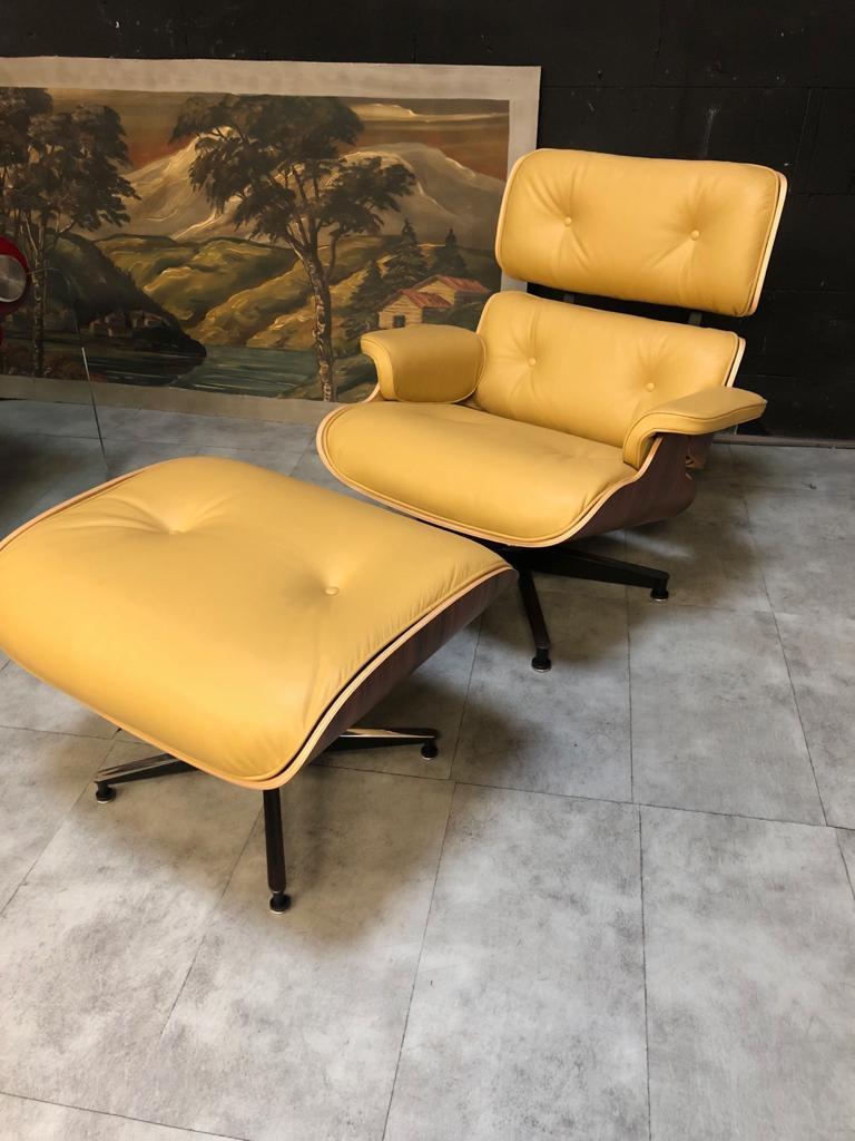 Steel Lounge Chair and Ottoman Charles Eames