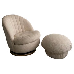 Lounge Chair and Ottoman Designed by Milo Baughman for Thayer Cogginn - 2 Pieces