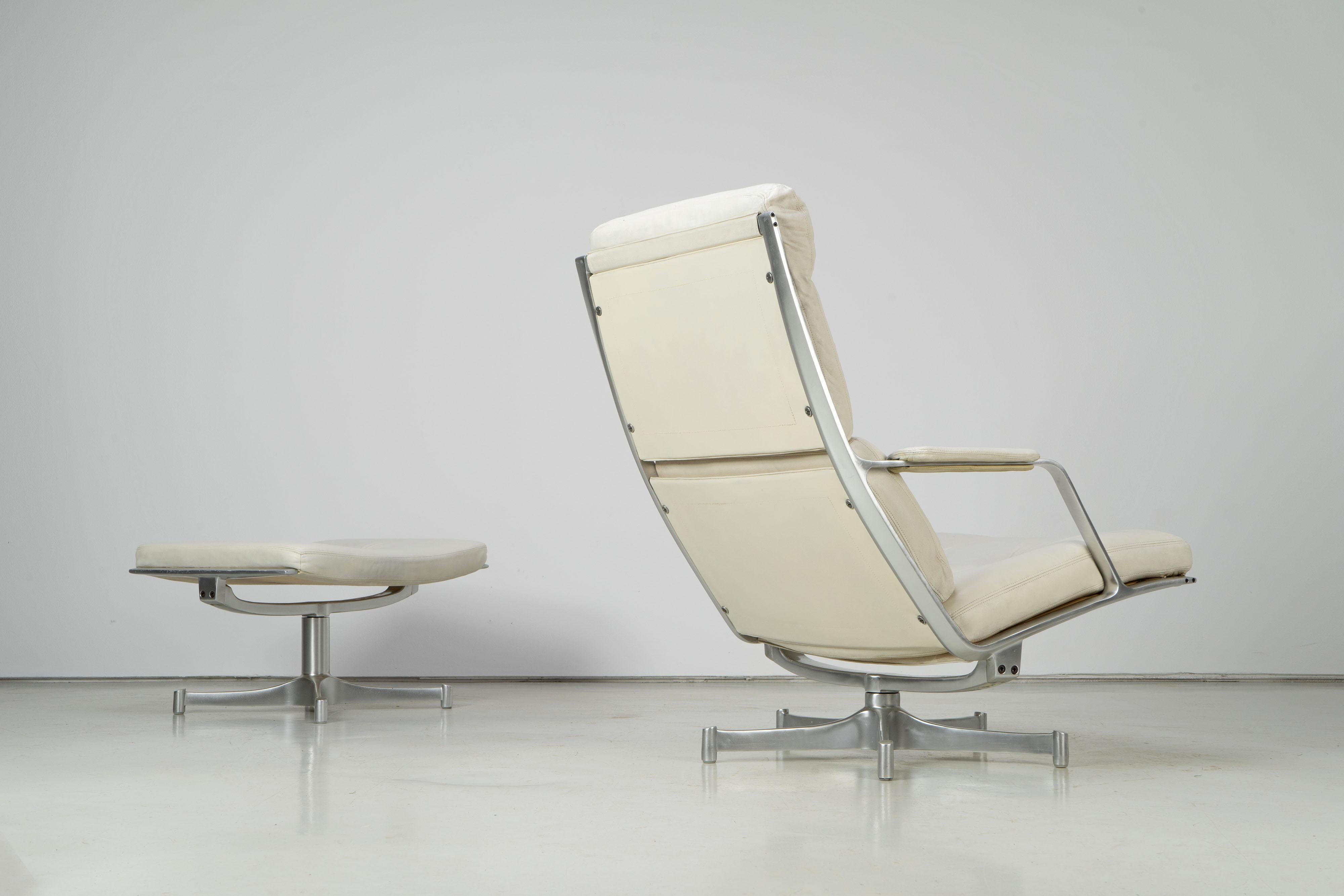 Lounge Chair and Ottoman FK 85 by Fabricius & Kastholm for Kill, 1960s For Sale 4