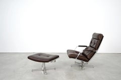 Lounge Chair and Ottoman FK 85, by Preben Fabricius and Jørgen Kastholm, 1960s