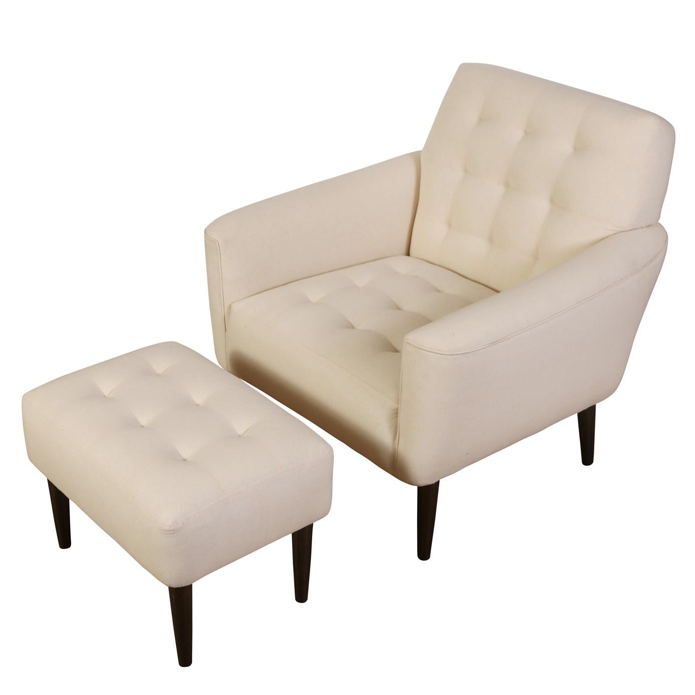 American Lounge Chair and Ottoman For Sale