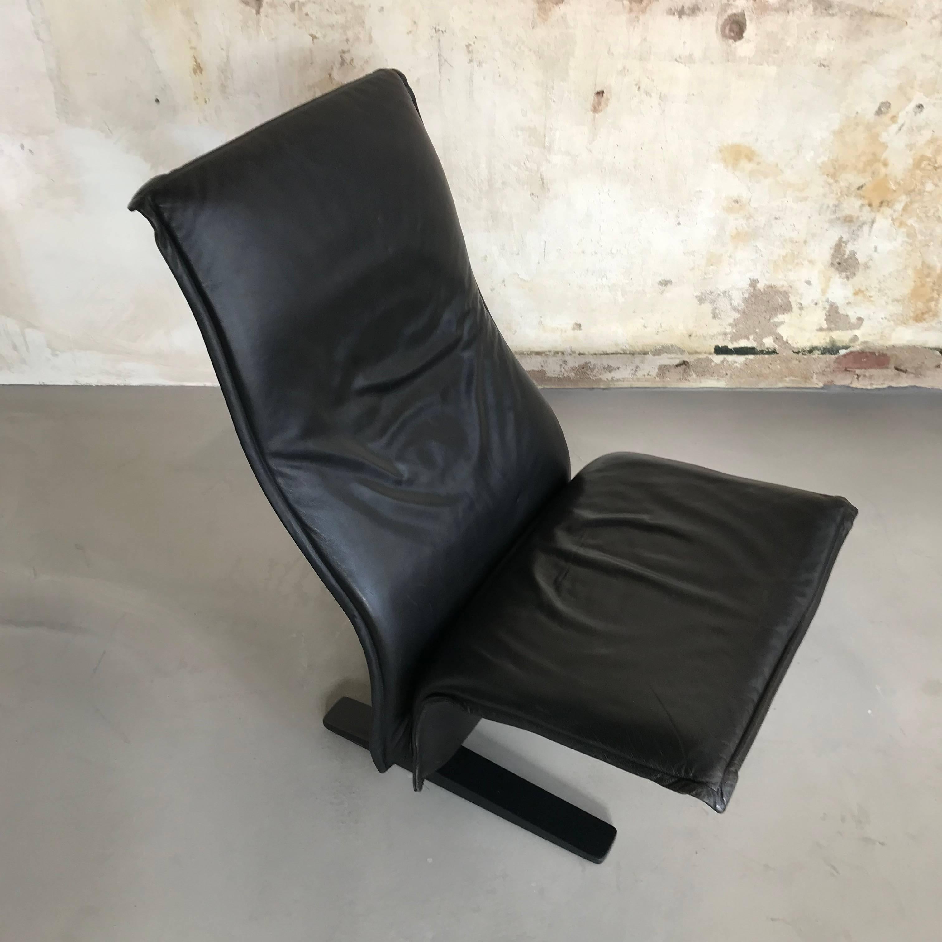 Lounge Chair Artifort Concorde F784 Pierre Paulin, Original Leather Upholstery 5