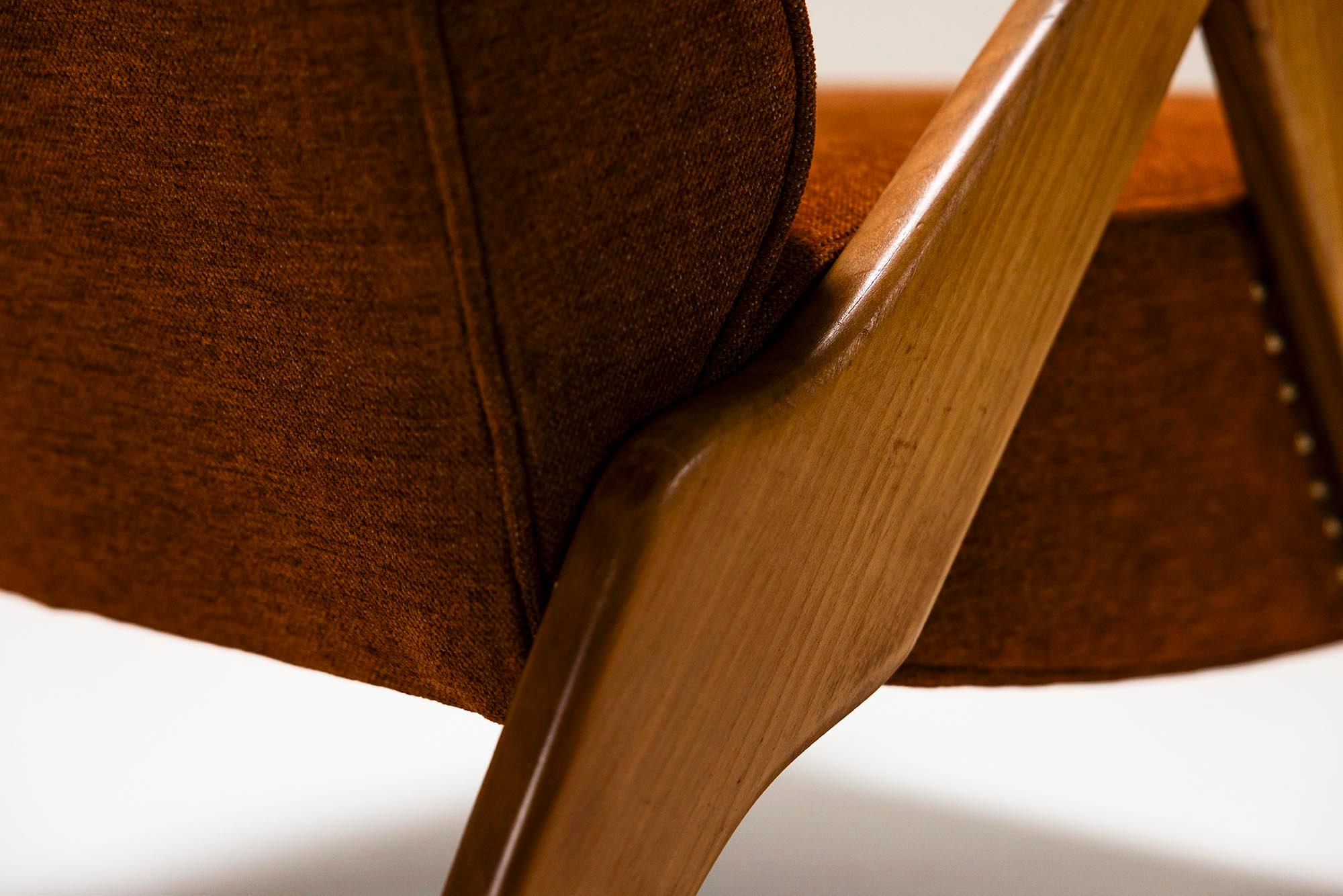 Sedia da salotto attribuita a Carlo Mollino da Antonio Gorgone, Italia anni '50 in vendita 3