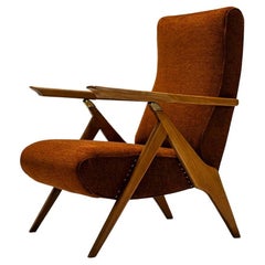 Lounge Chair attributed to Carlo Mollino by Antonio Gorgone, Italy 1950s